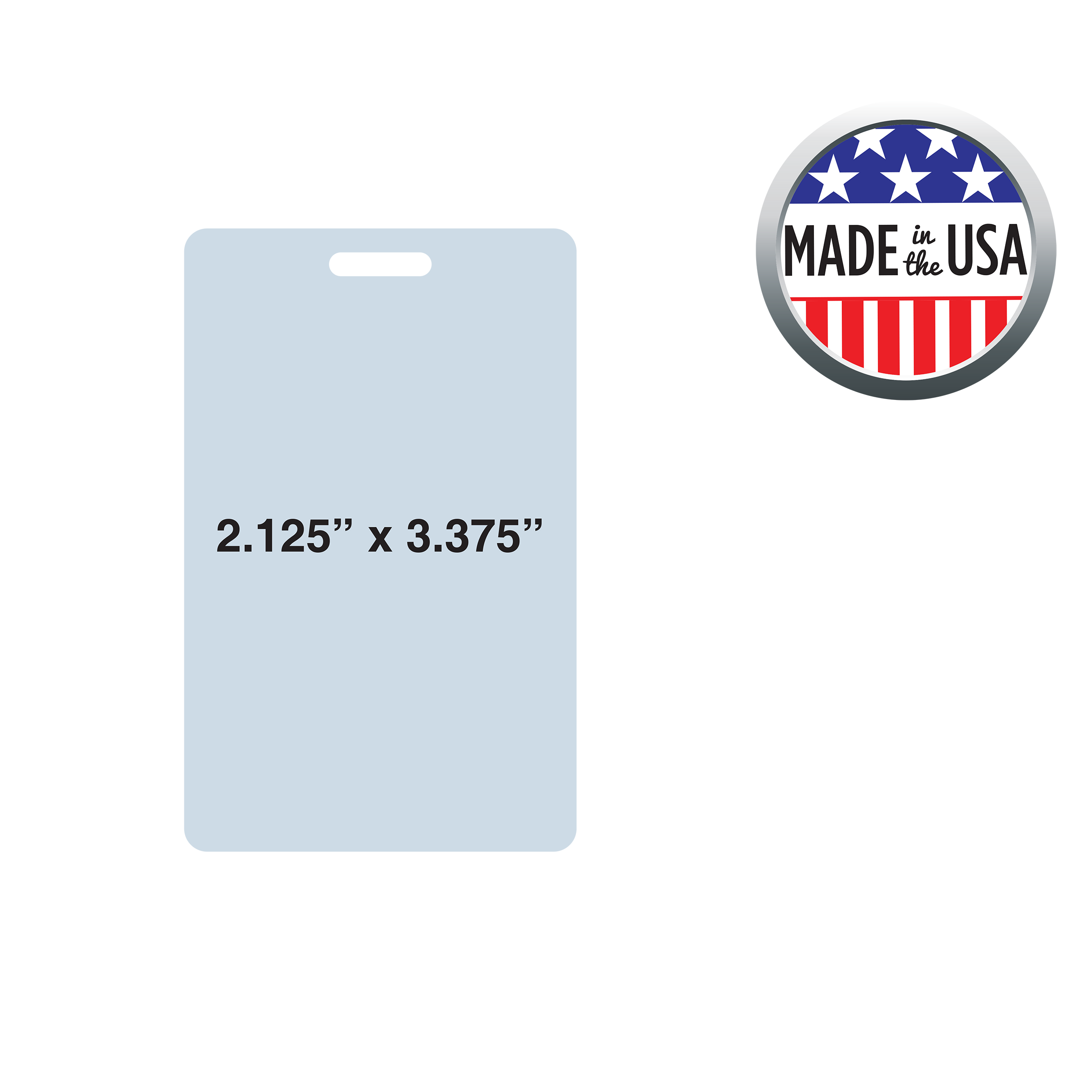 BHCD9 | 2.125"W x 3.375"H Custom Card
