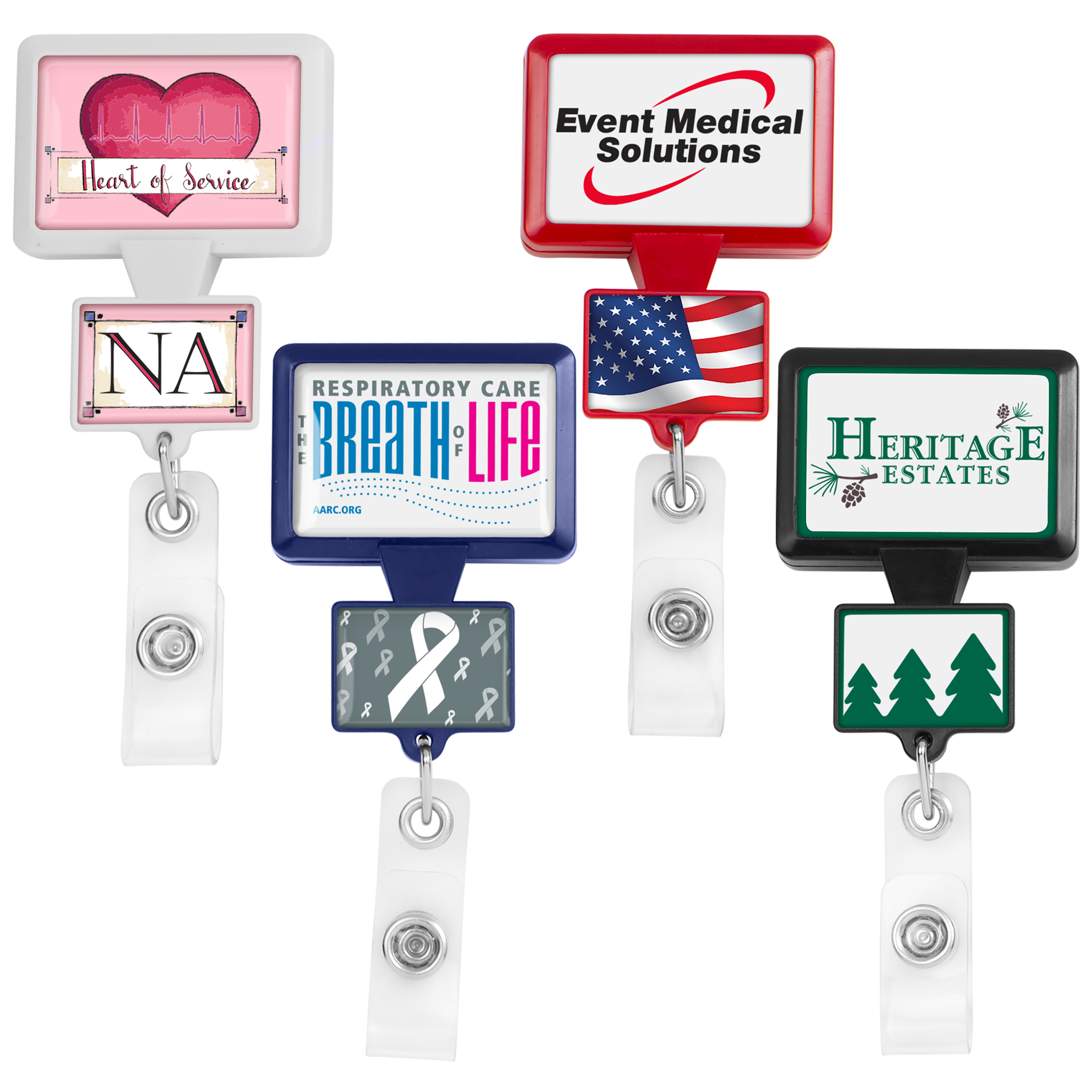 BHD18 | Double Up Rectangle Badge Reel