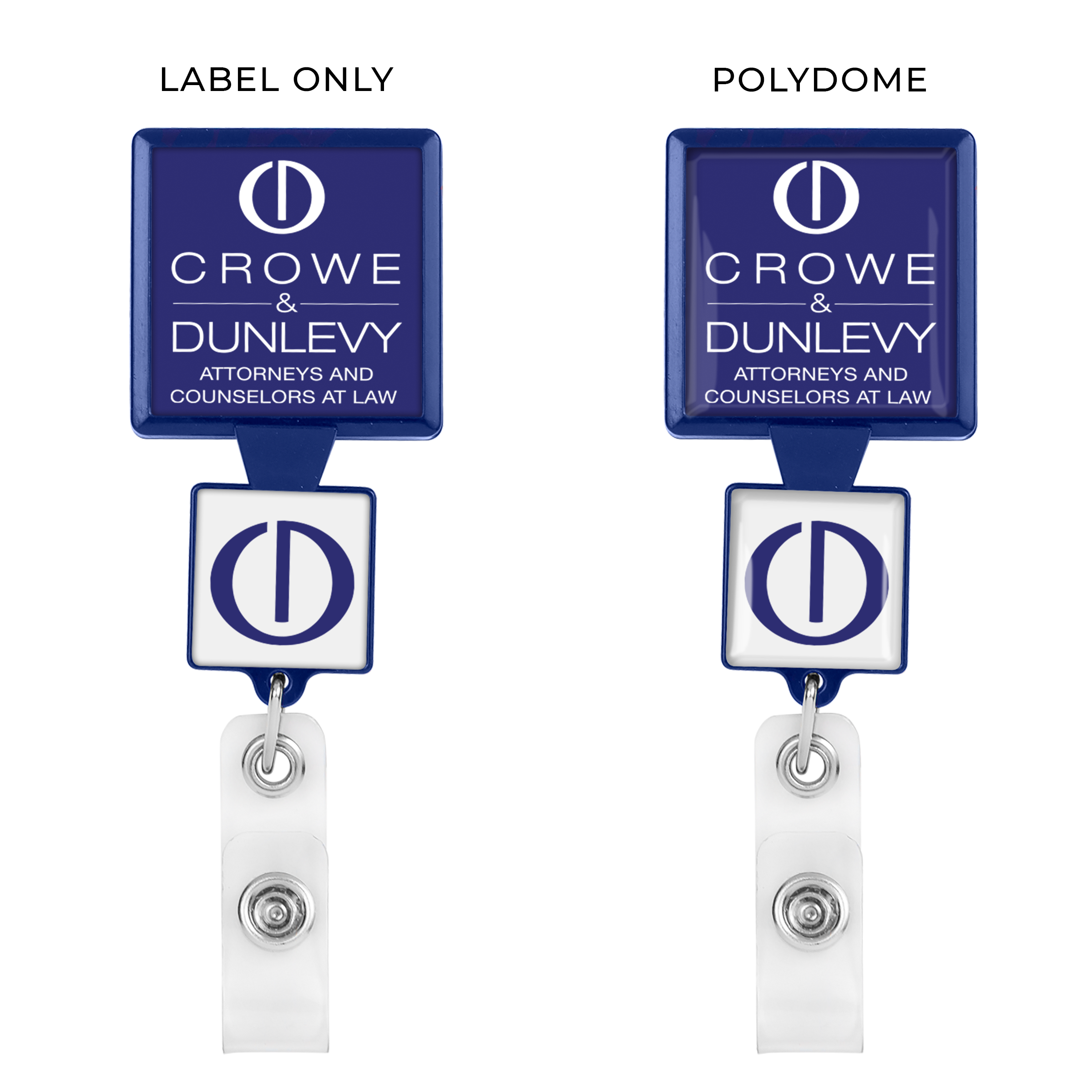 BHD55 | Double Up Square Badge Reel