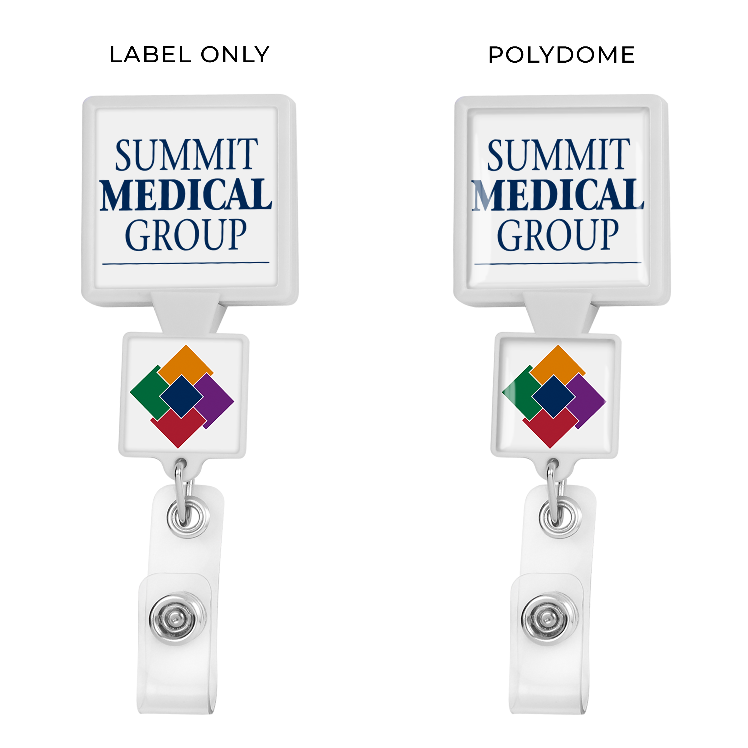 BHD55 | Double Up Square Badge Reel