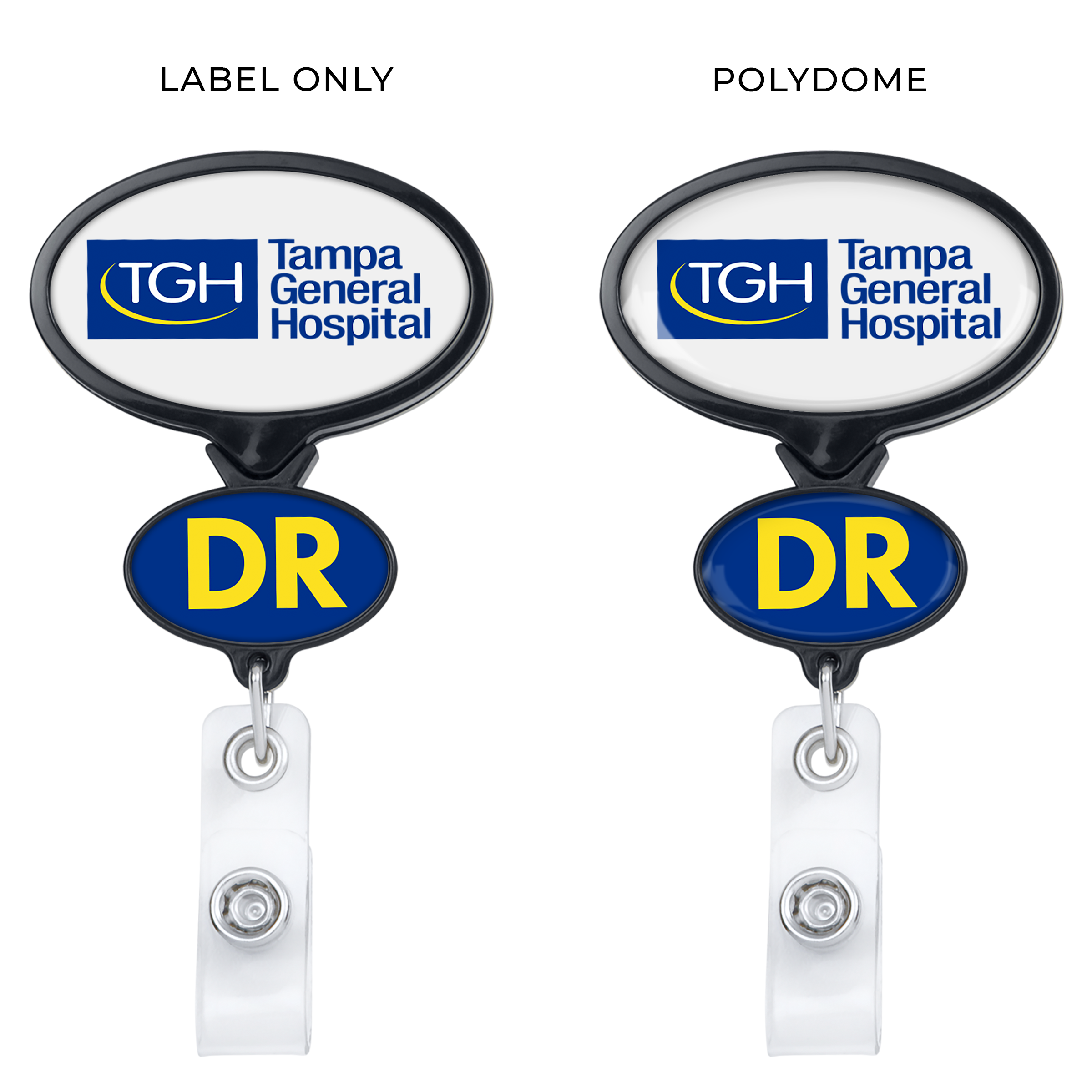 BHD66 | Double Up Oval Badge Reel