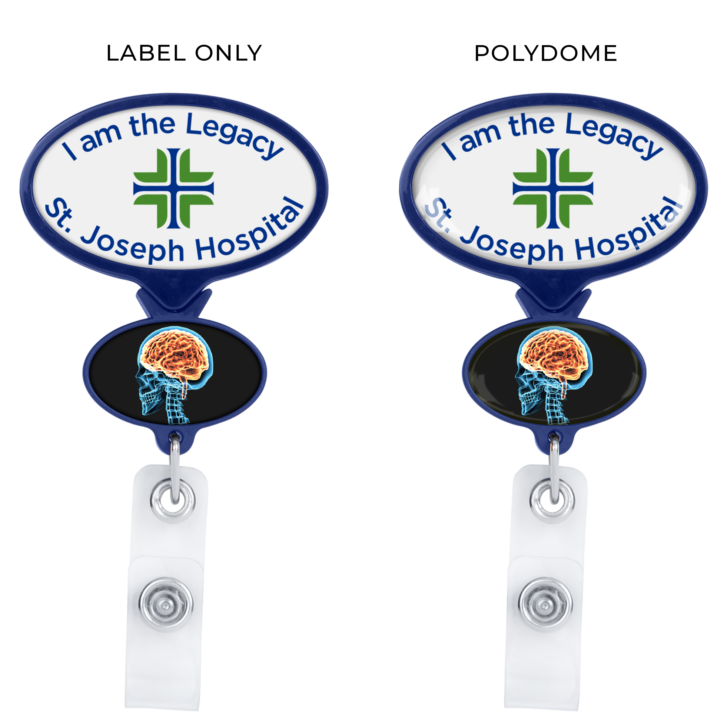 BHD66 | Double Up Oval Badge Reel