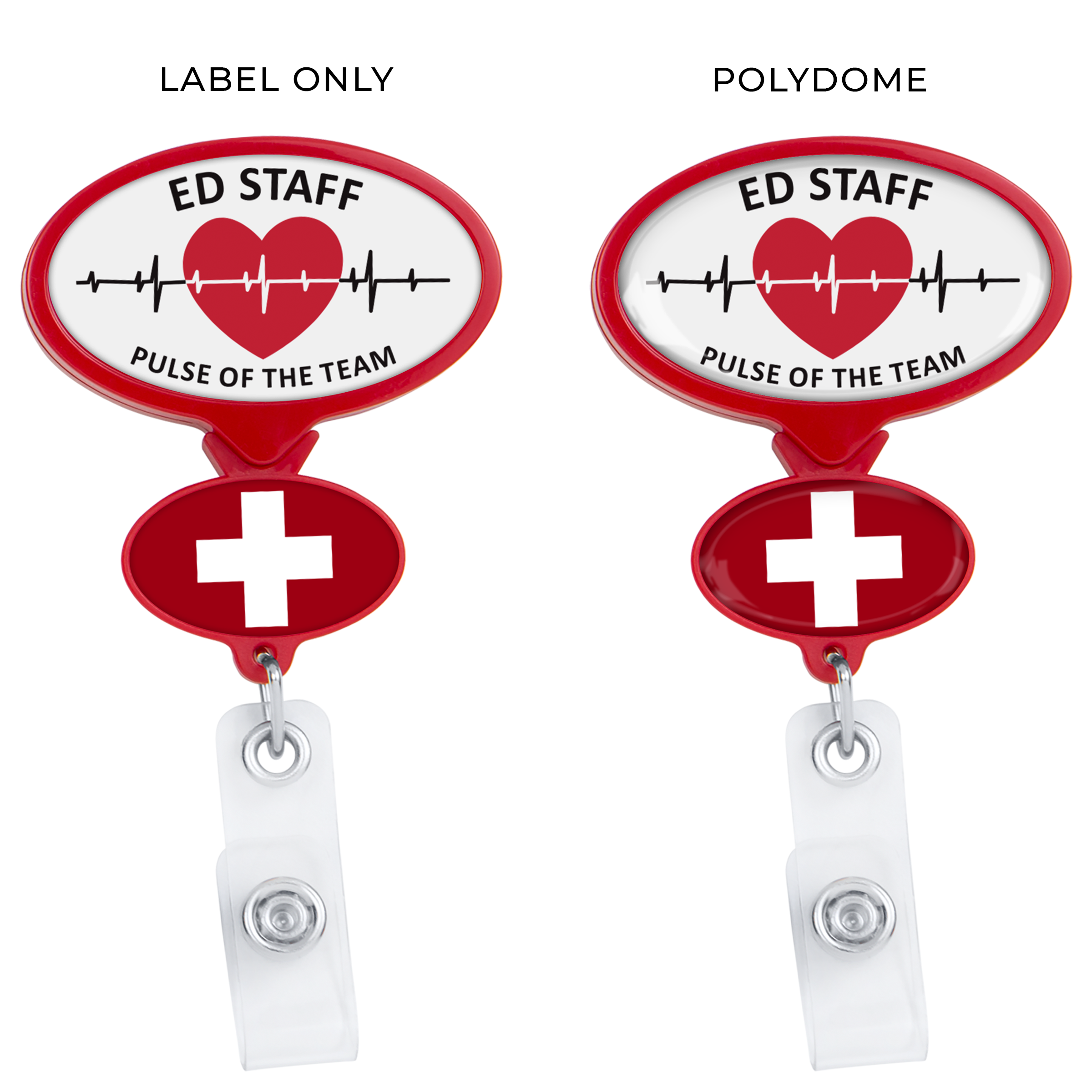 BHD66 | Double Up Oval Badge Reel