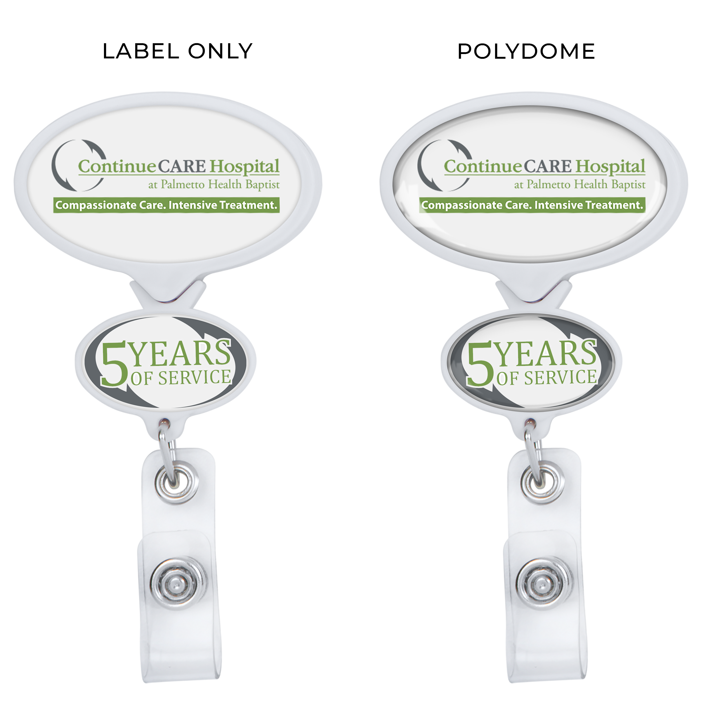 BHD66 | Double Up Oval Badge Reel