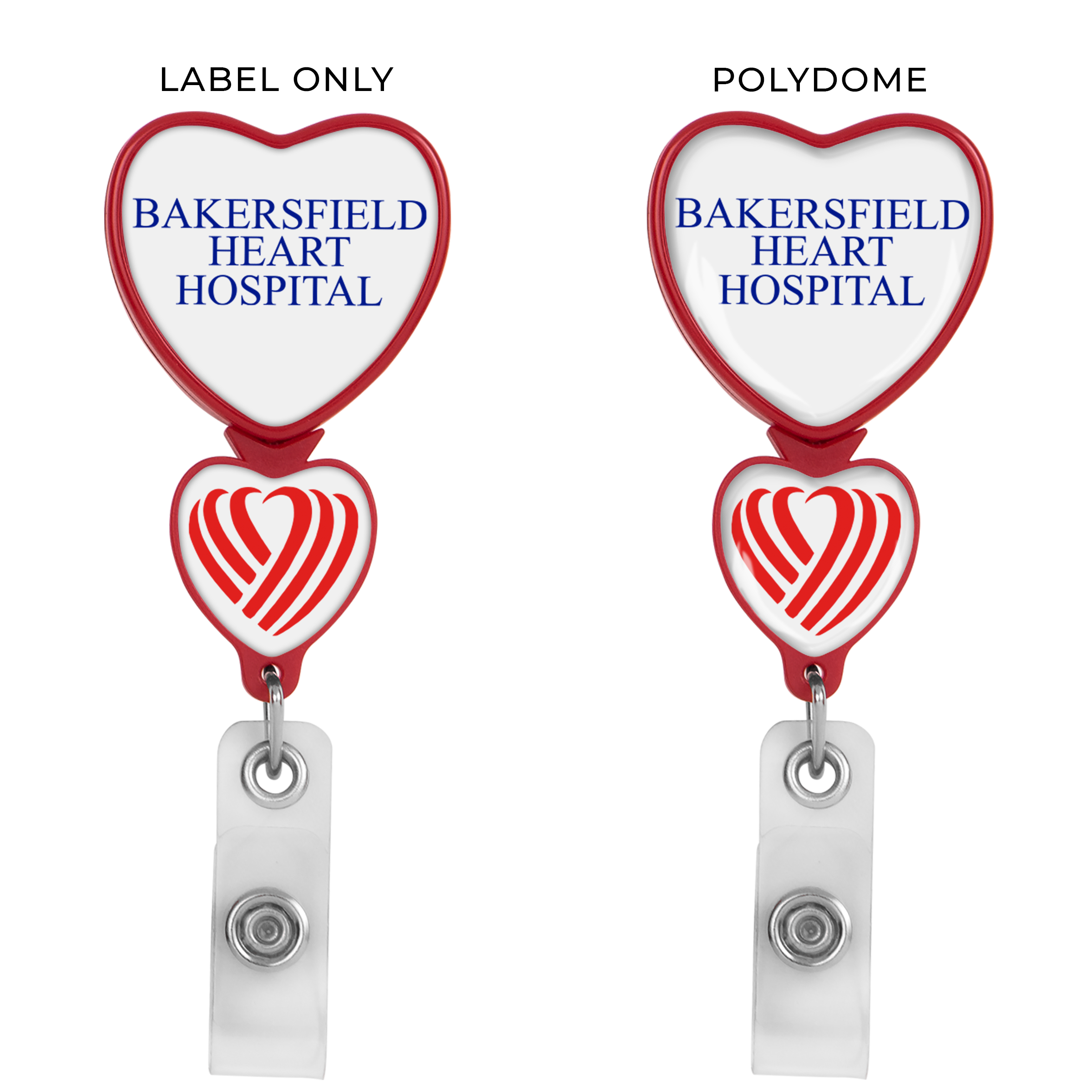 BHD85 | Double Up Heart Badge Reel