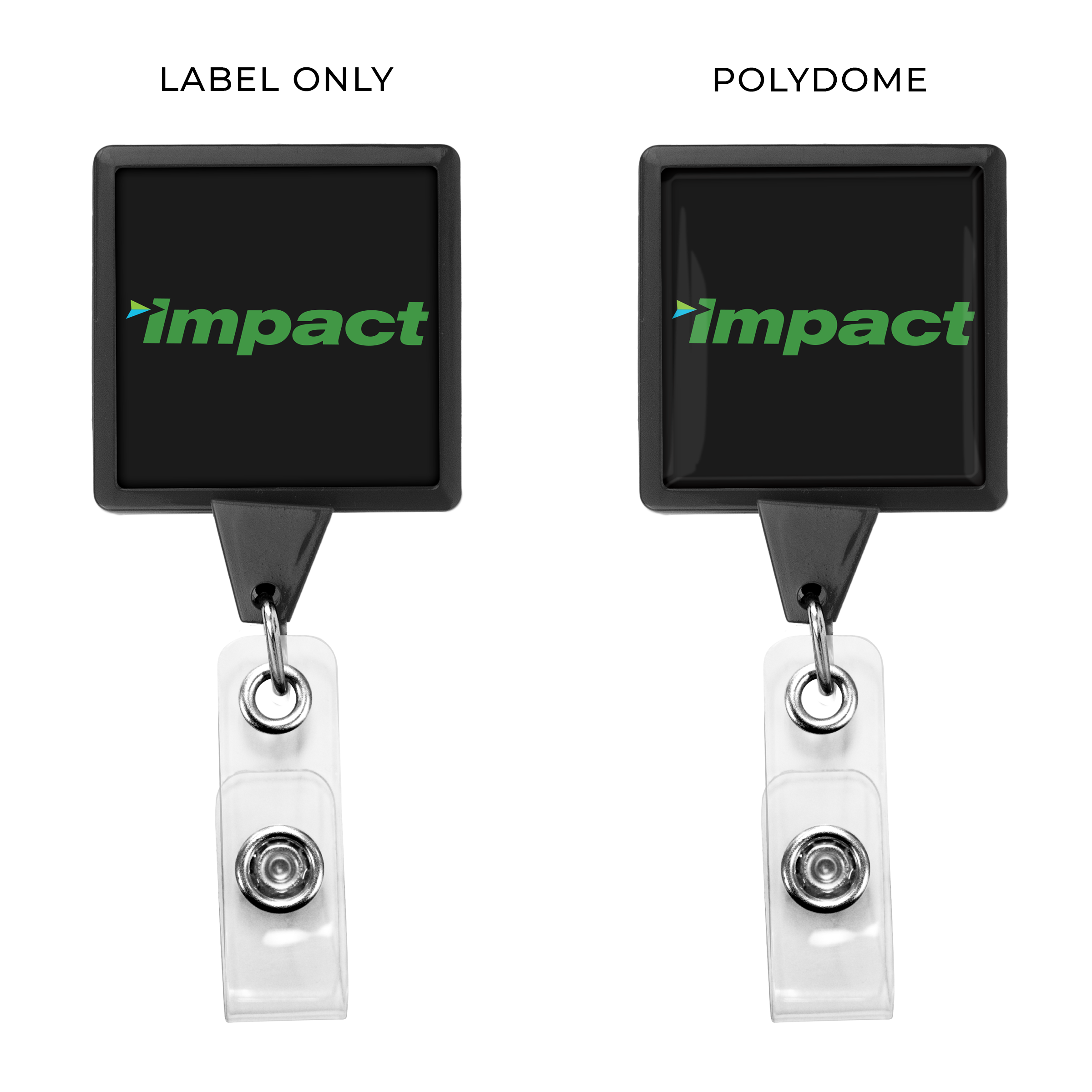 BHG55 | JUMBO Magnet Back Square Badge Reel