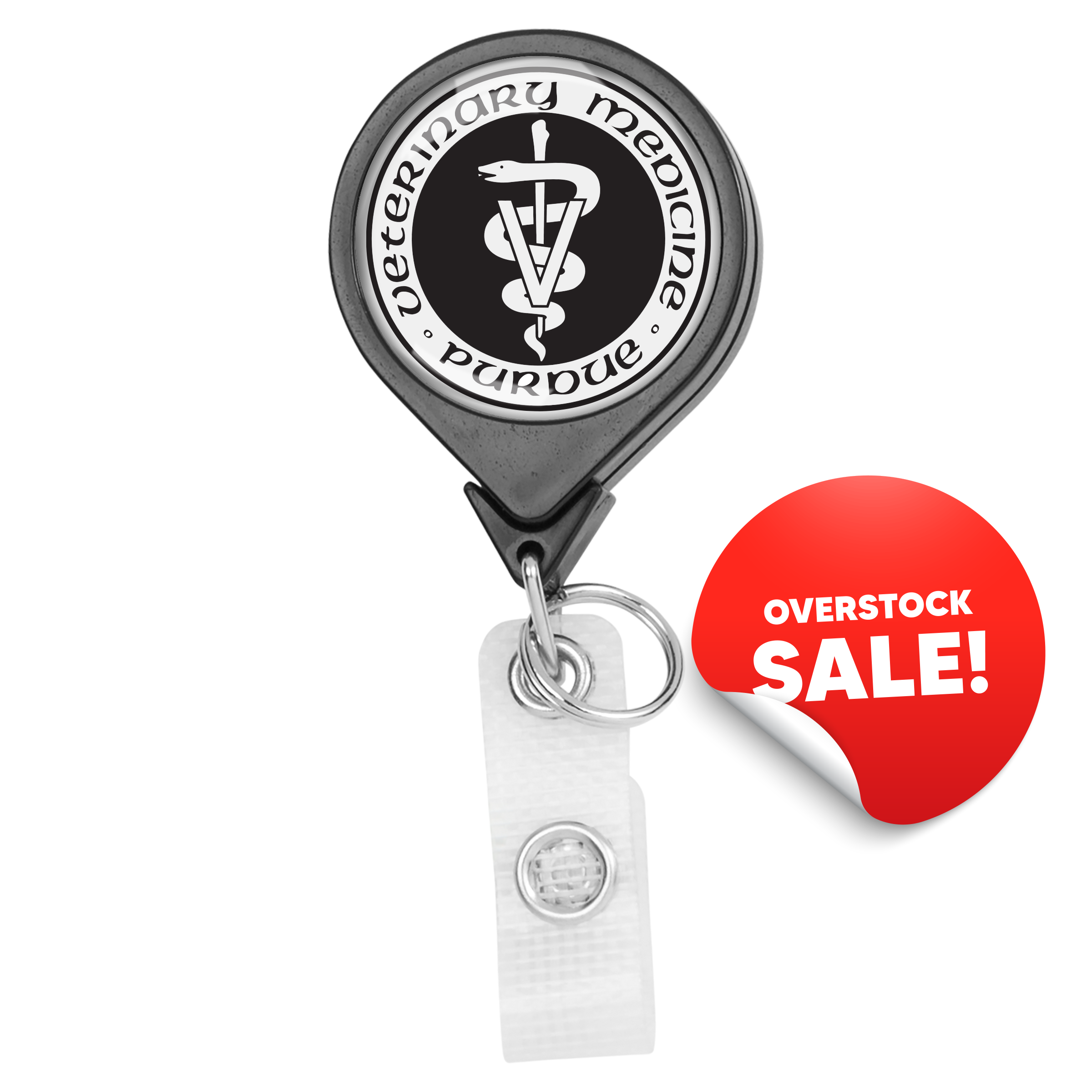 OVERSTOCK:: BHH44BK | JUMBO Hemp Round Badge Reel