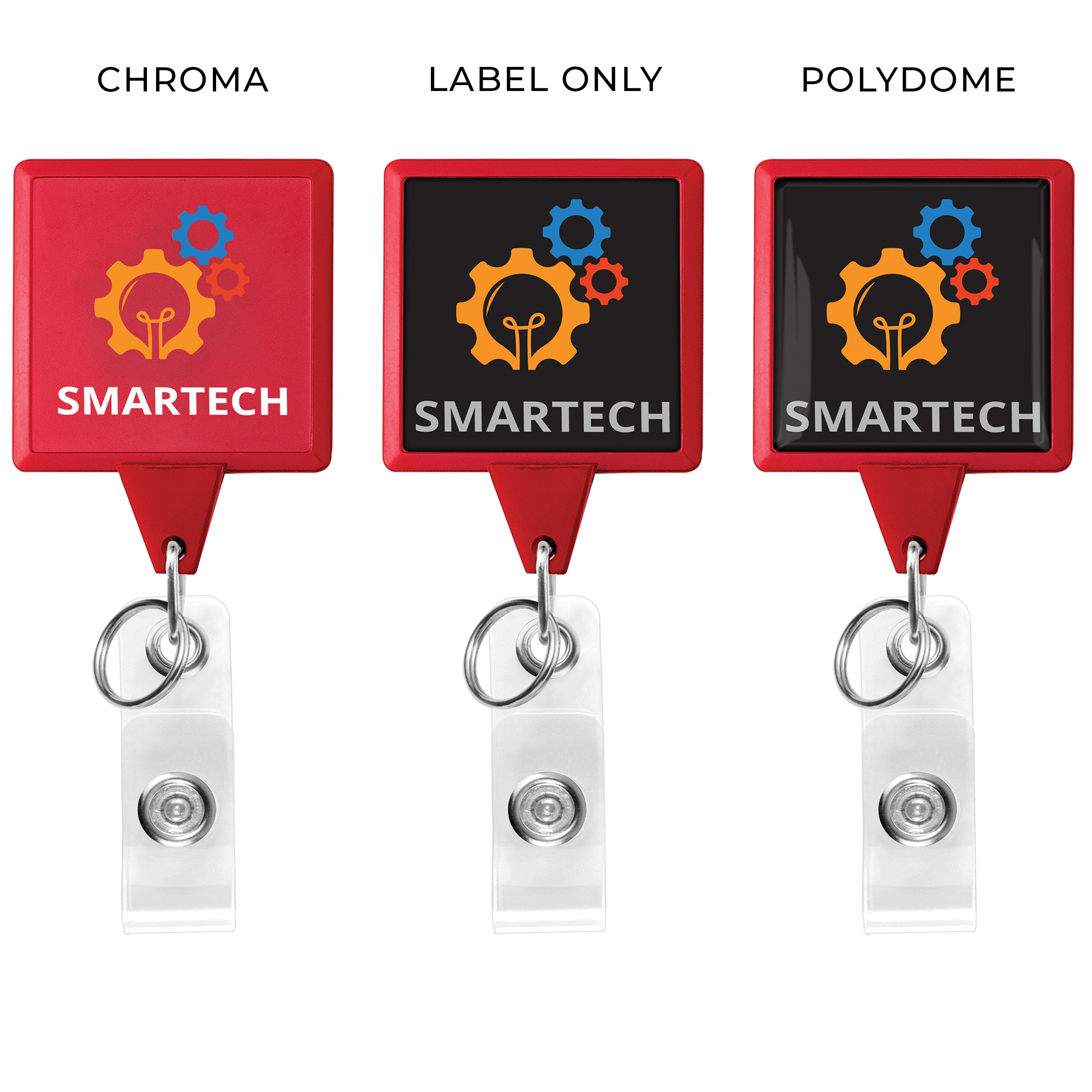 BHK55 | Square Dual Back Badge Reel