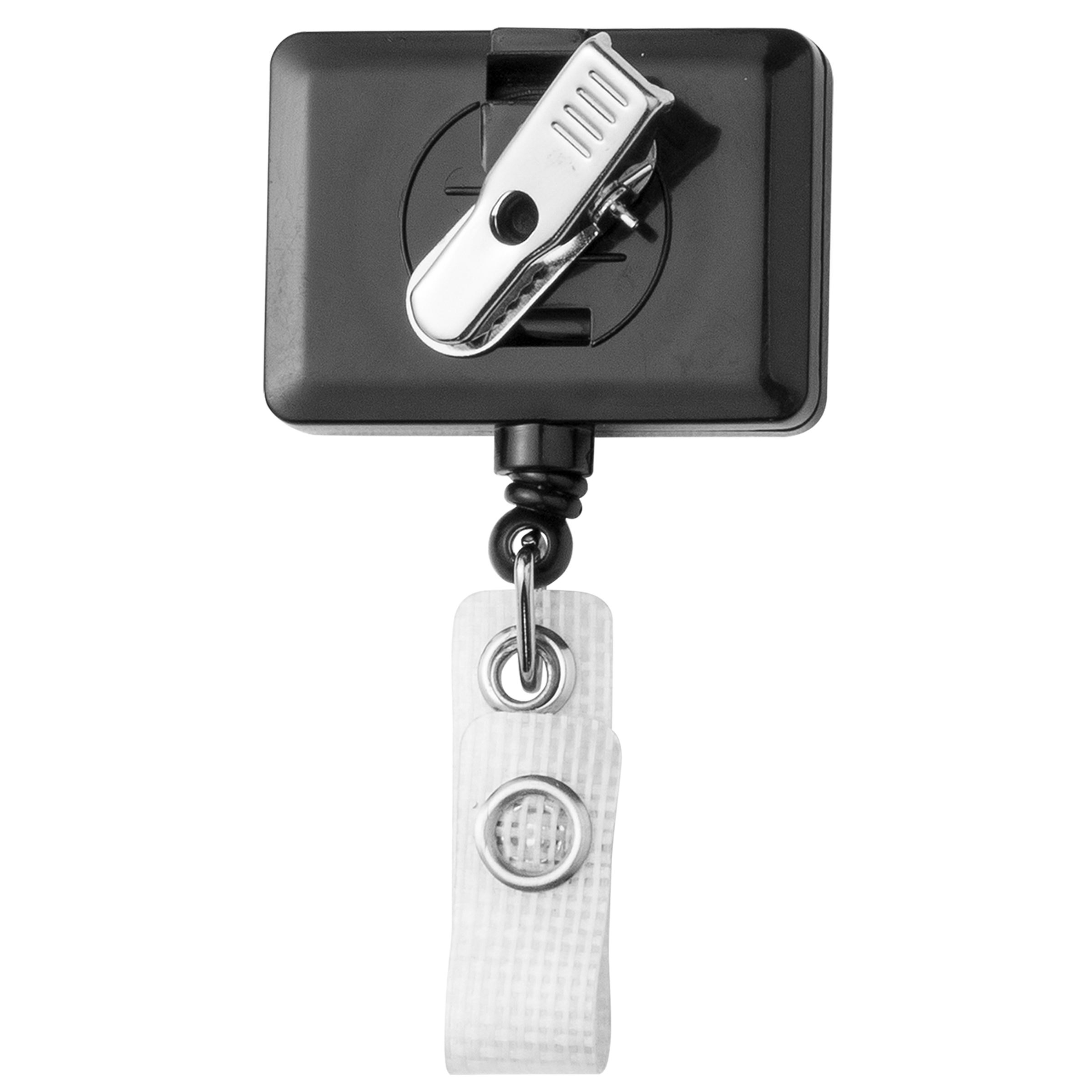 OVERSTOCK:: BHM18BK | JUMBO Anti-Microbial Rectangle Badge Reel