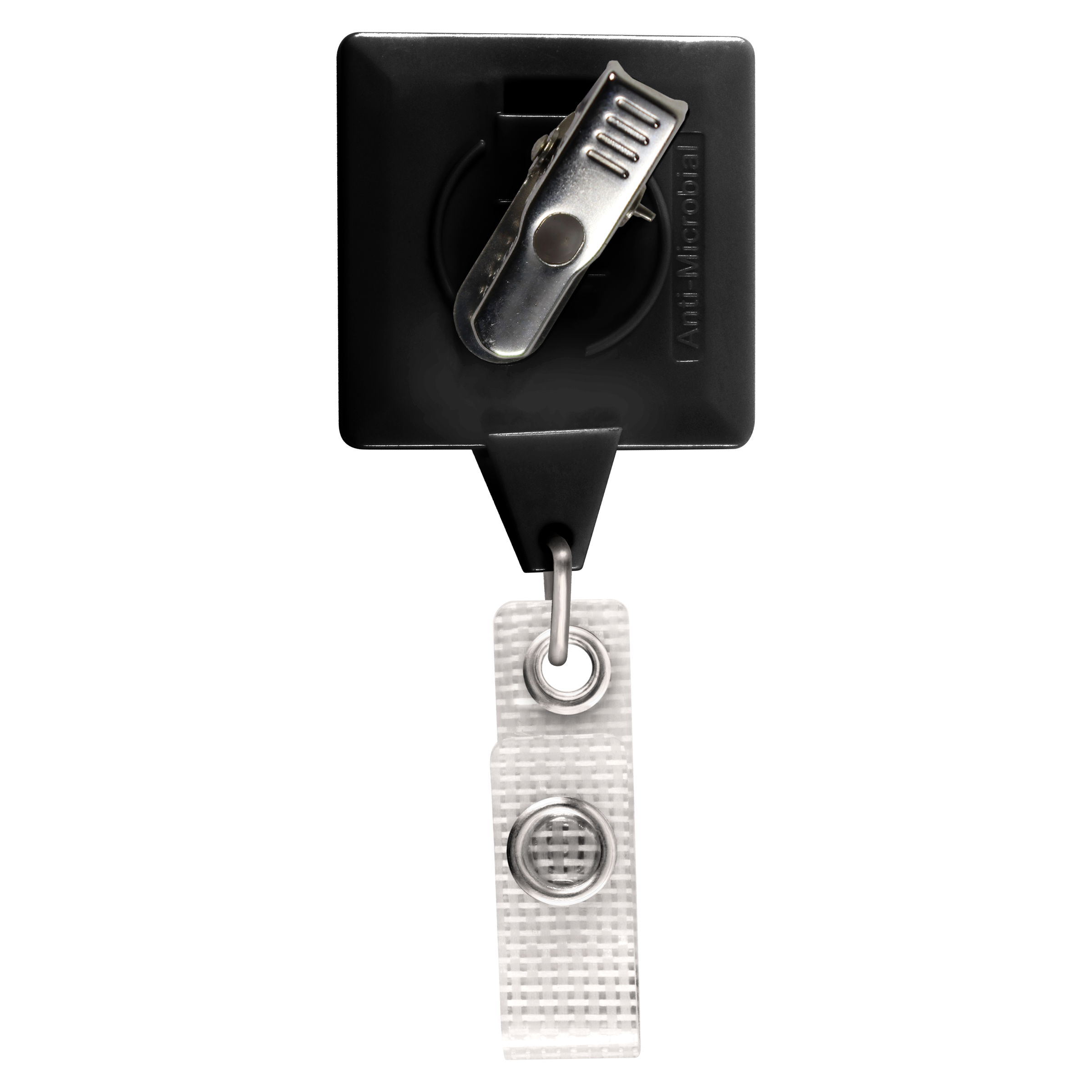 OVERSTOCK:: BHM55BK | JUMBO Anti-Microbial Square Badge Reel