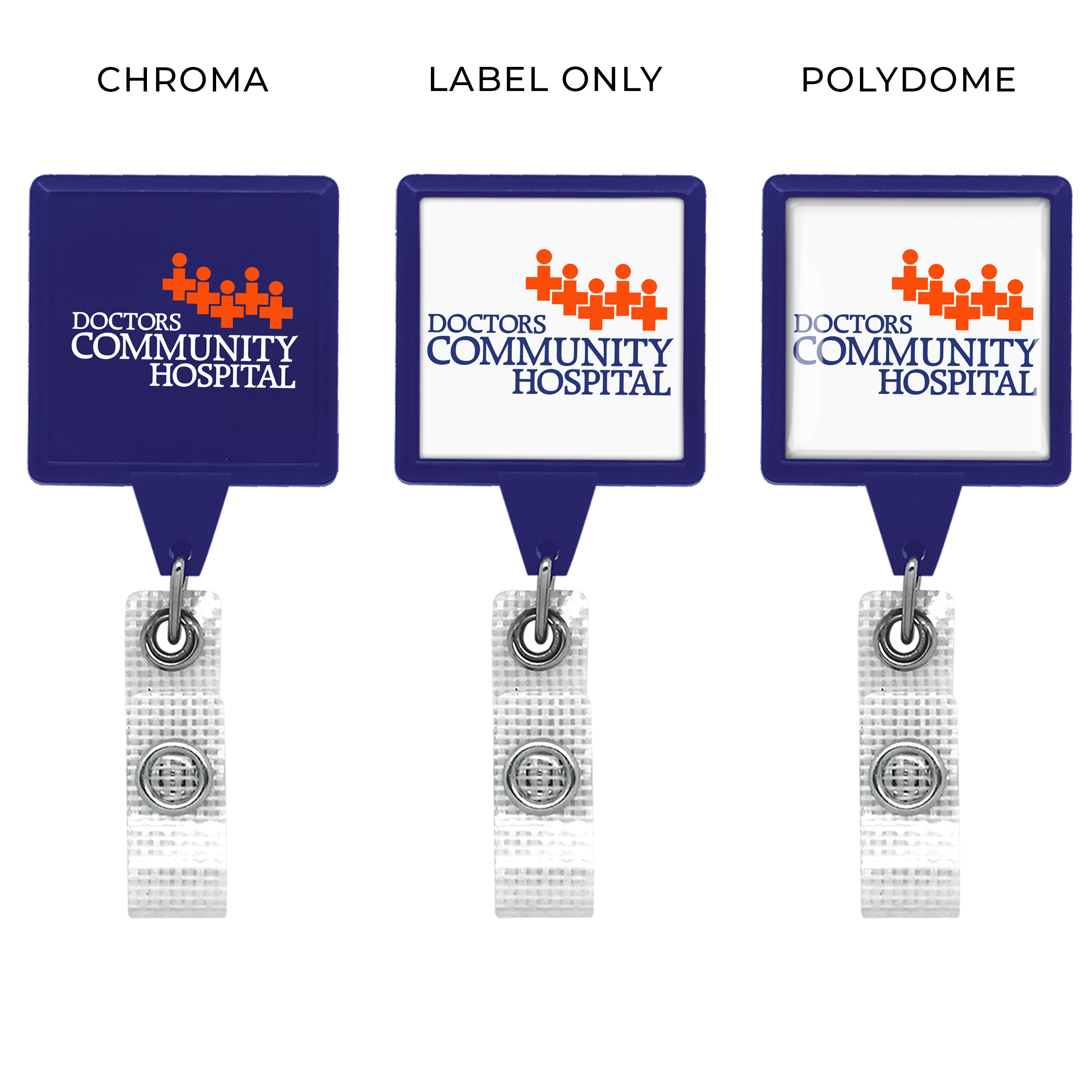 BHM55 | JUMBO Anti-Microbial Square Badge Reel