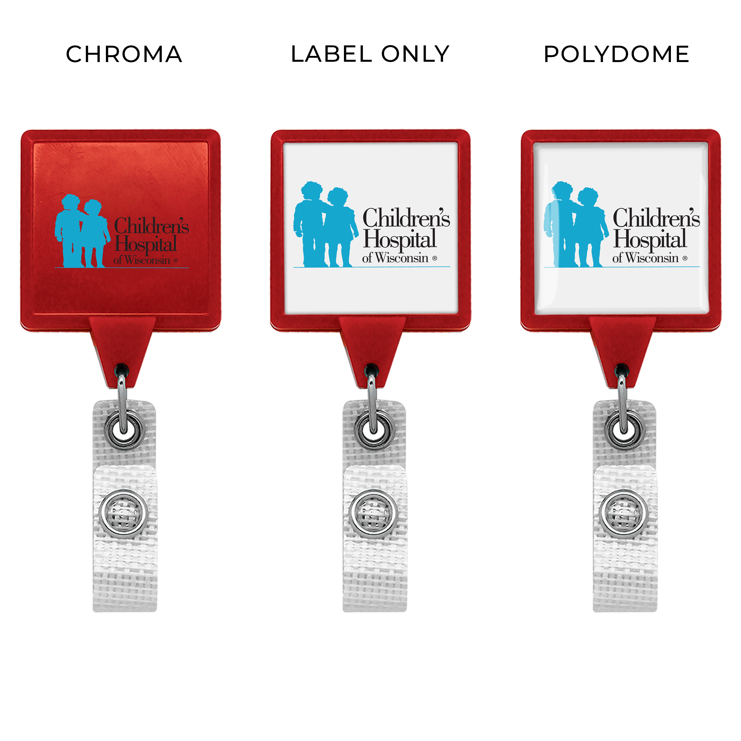 BHM55 | JUMBO Anti-Microbial Square Badge Reel