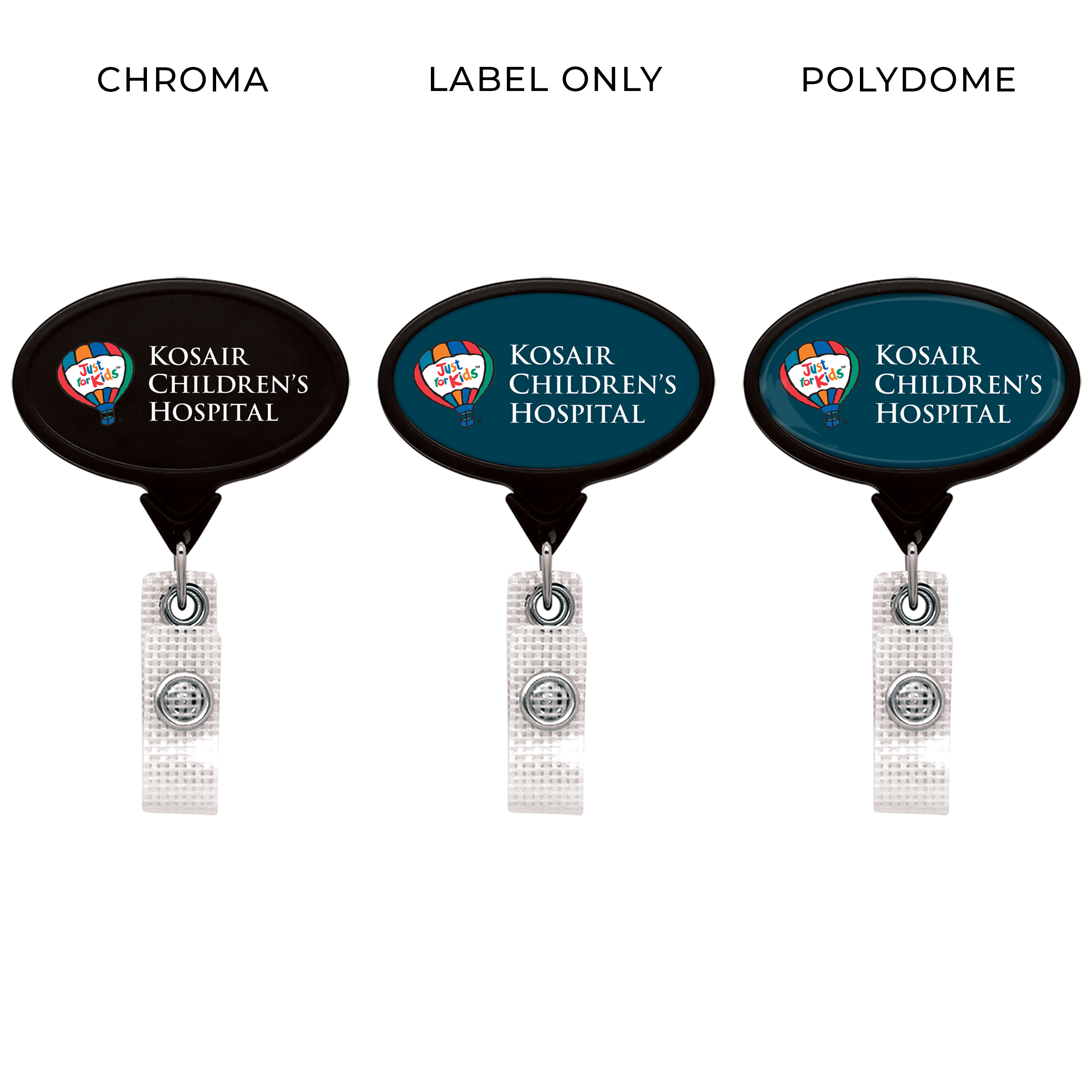 BHM66 | JUMBO Anti-Microbial Oval Badge Reel