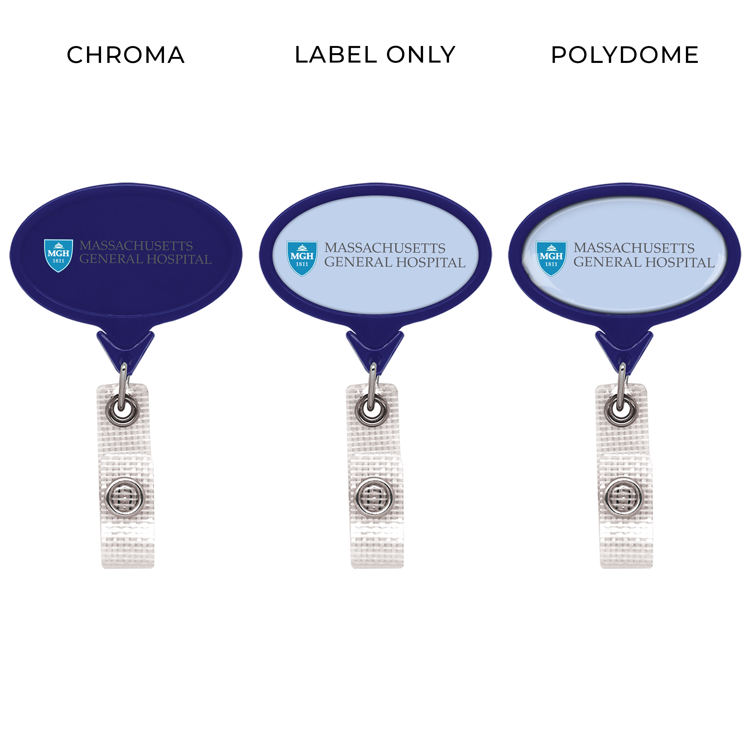 BHM66 | JUMBO Anti-Microbial Oval Badge Reel