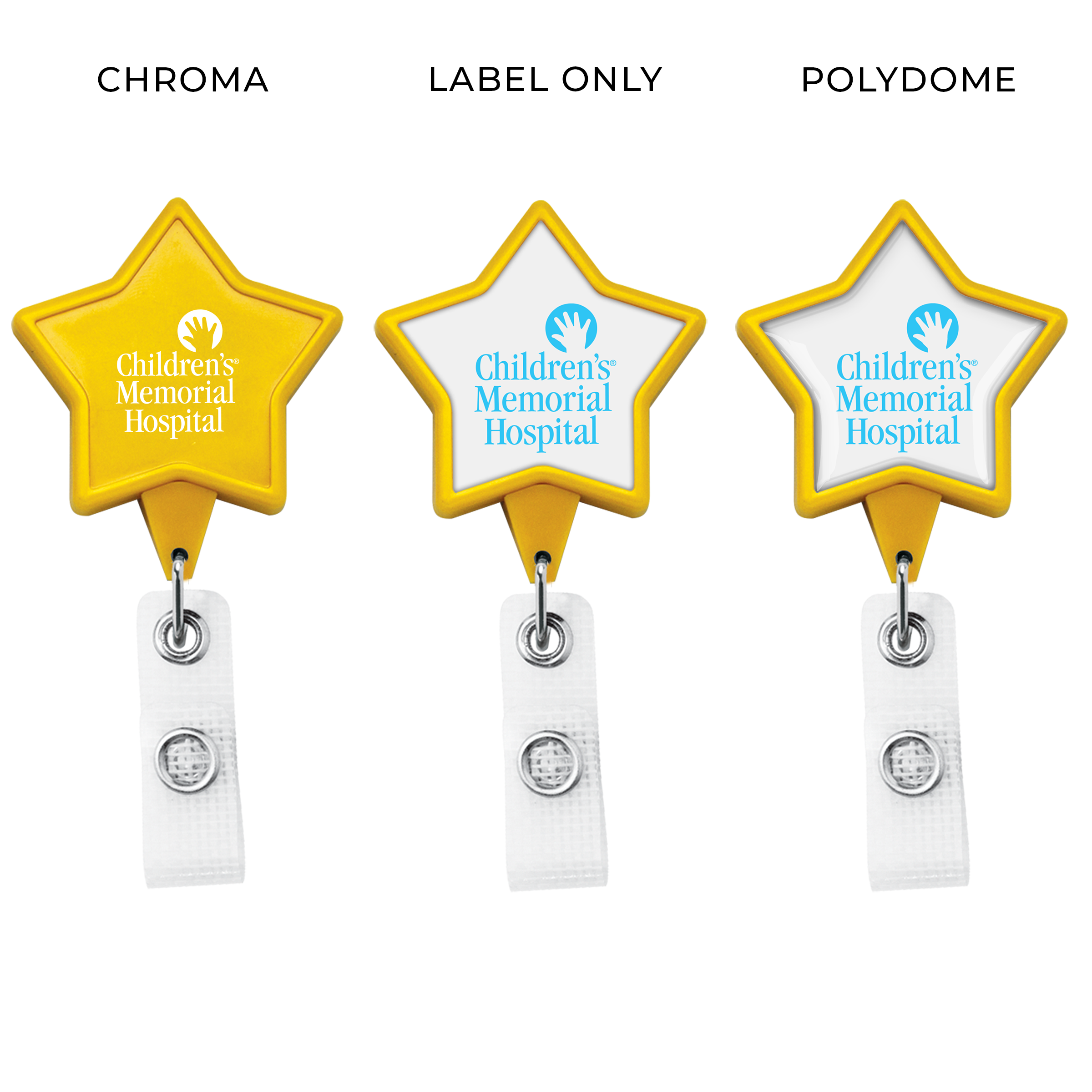 BHM86 | JUMBO Anti-Microbial Star Badge Reel