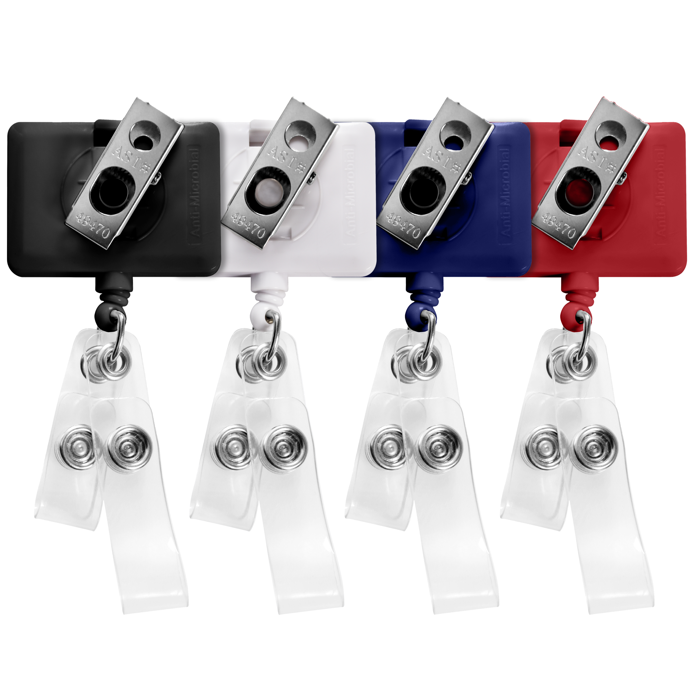 BHQ18 | JUMBO Anti-Microbial Rectangle 2-Strap Badge Reel
