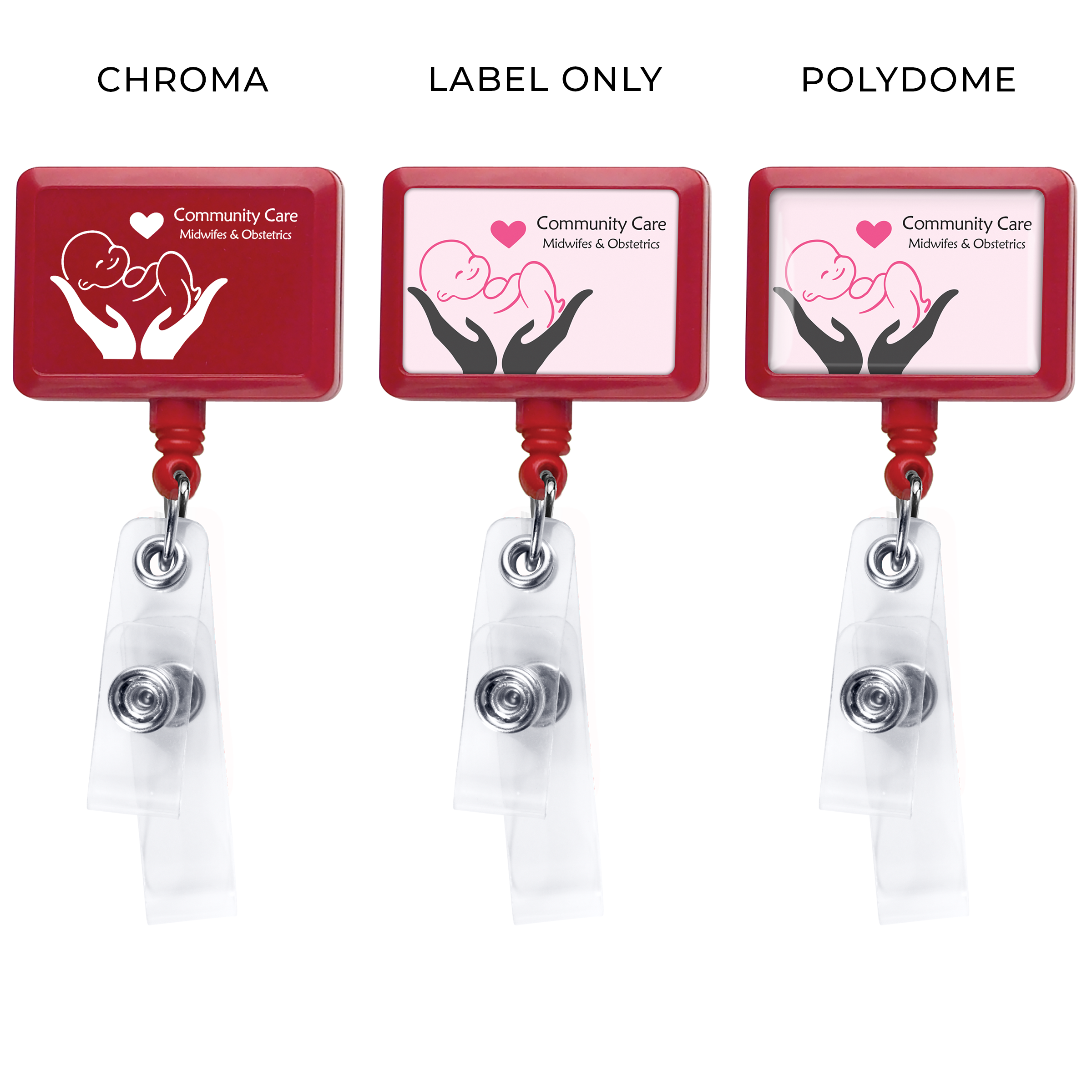 BHQ18 | JUMBO Anti-Microbial Rectangle 2-Strap Badge Reel