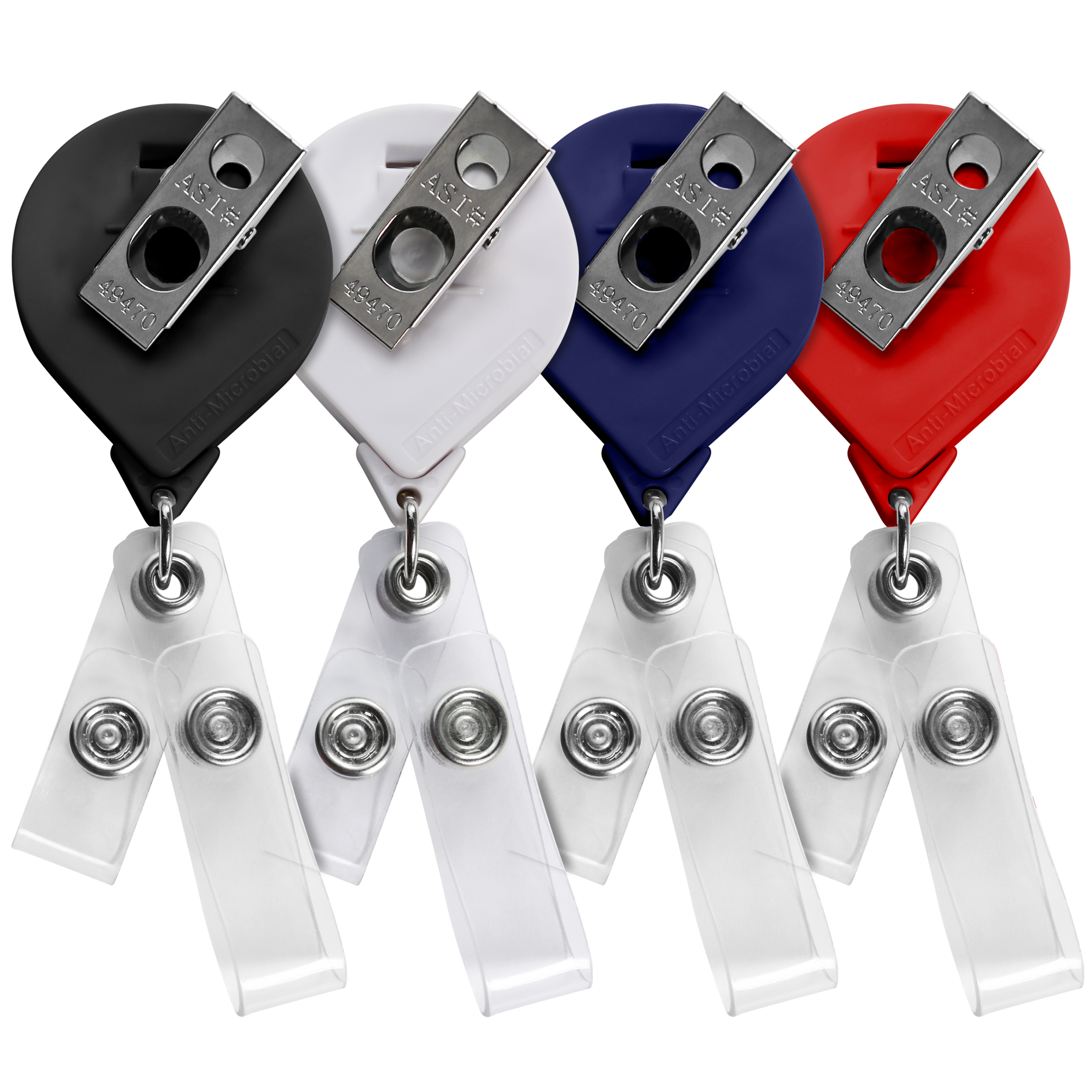 BHQ44 | JUMBO Anti-Microbial Round 2-Strap Badge Reel