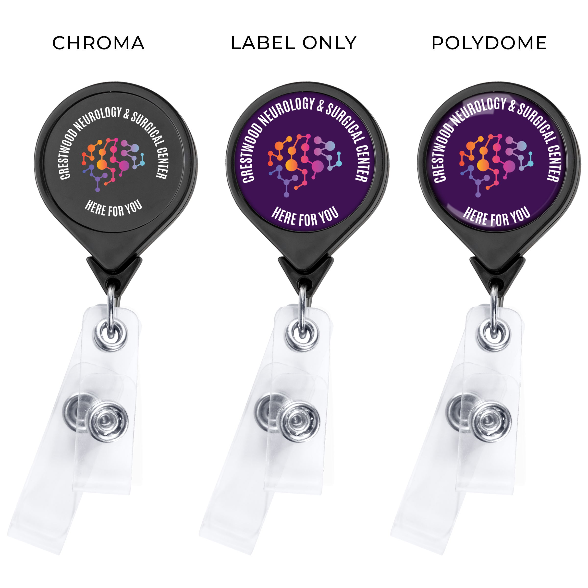 BHQ44 | JUMBO Anti-Microbial Round 2-Strap Badge Reel