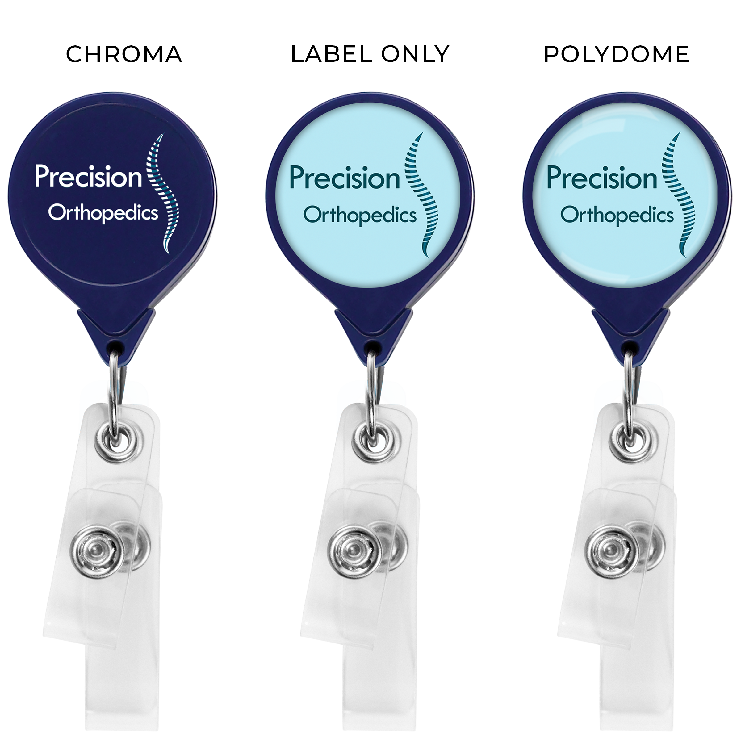 BHQ44 | JUMBO Anti-Microbial Round 2-Strap Badge Reel