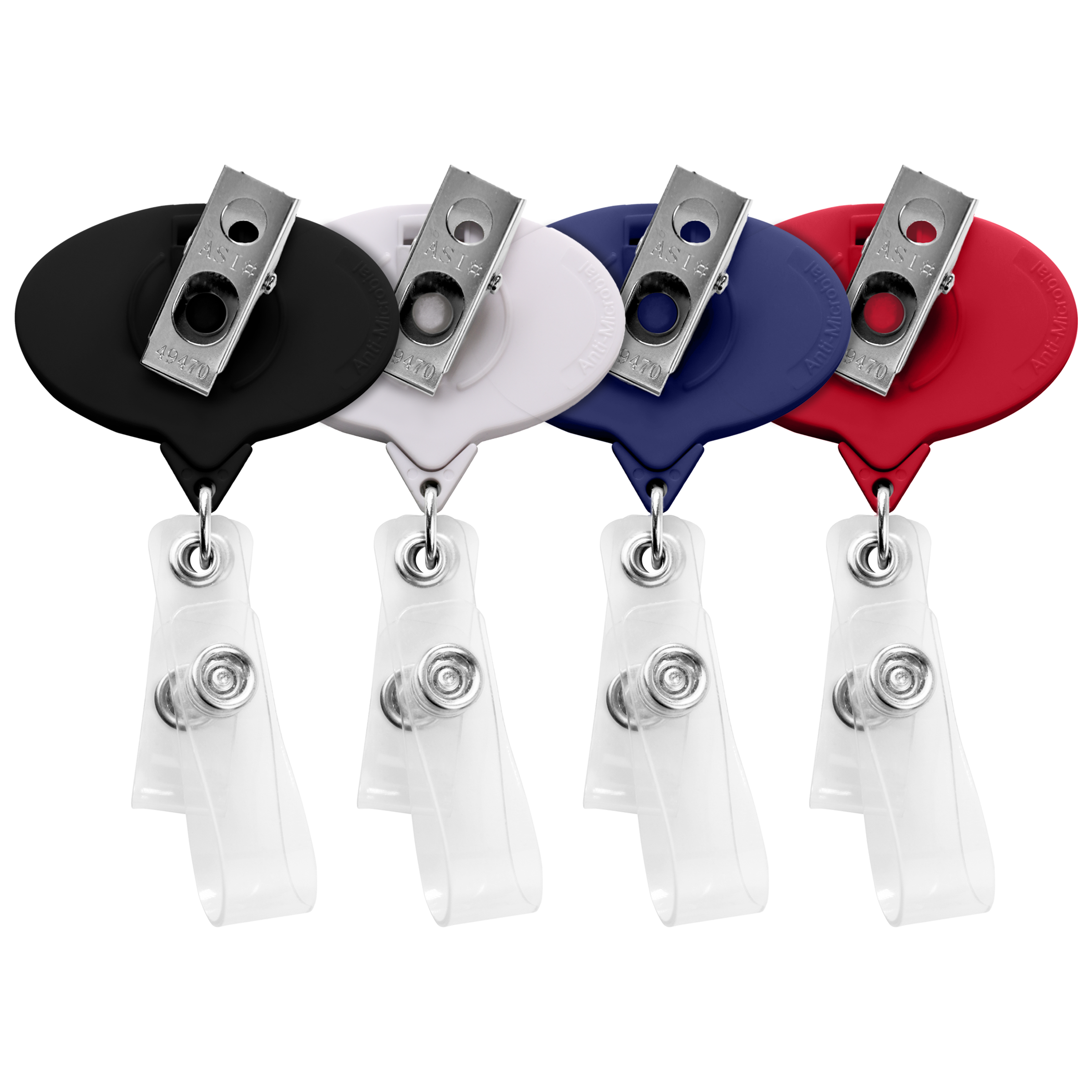 BHQ66 | JUMBO Anti-Microbial Oval 2-Strap Badge Reel