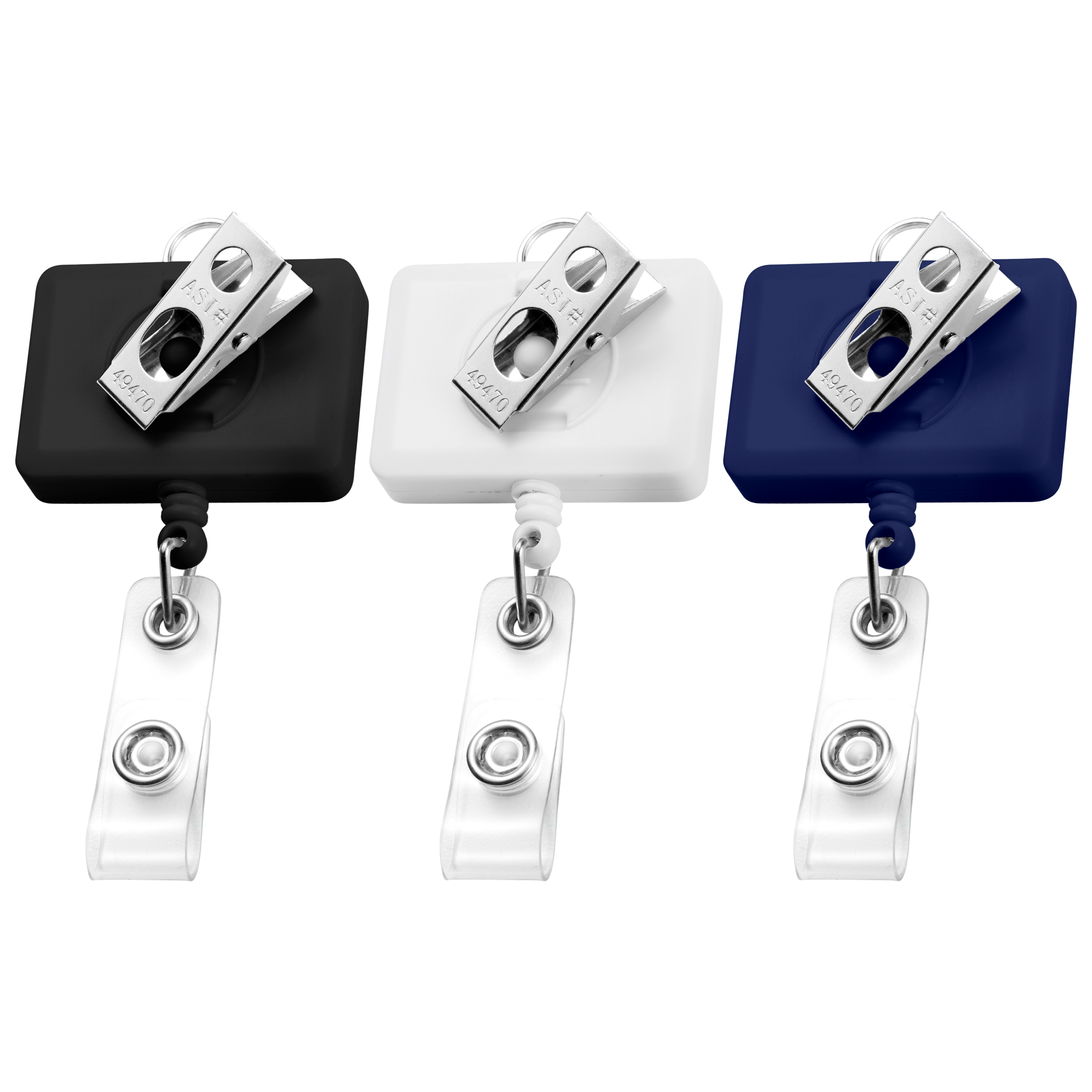 BHR18 | JUMBO Rectangle Badge Reel with Lanyard Attachment