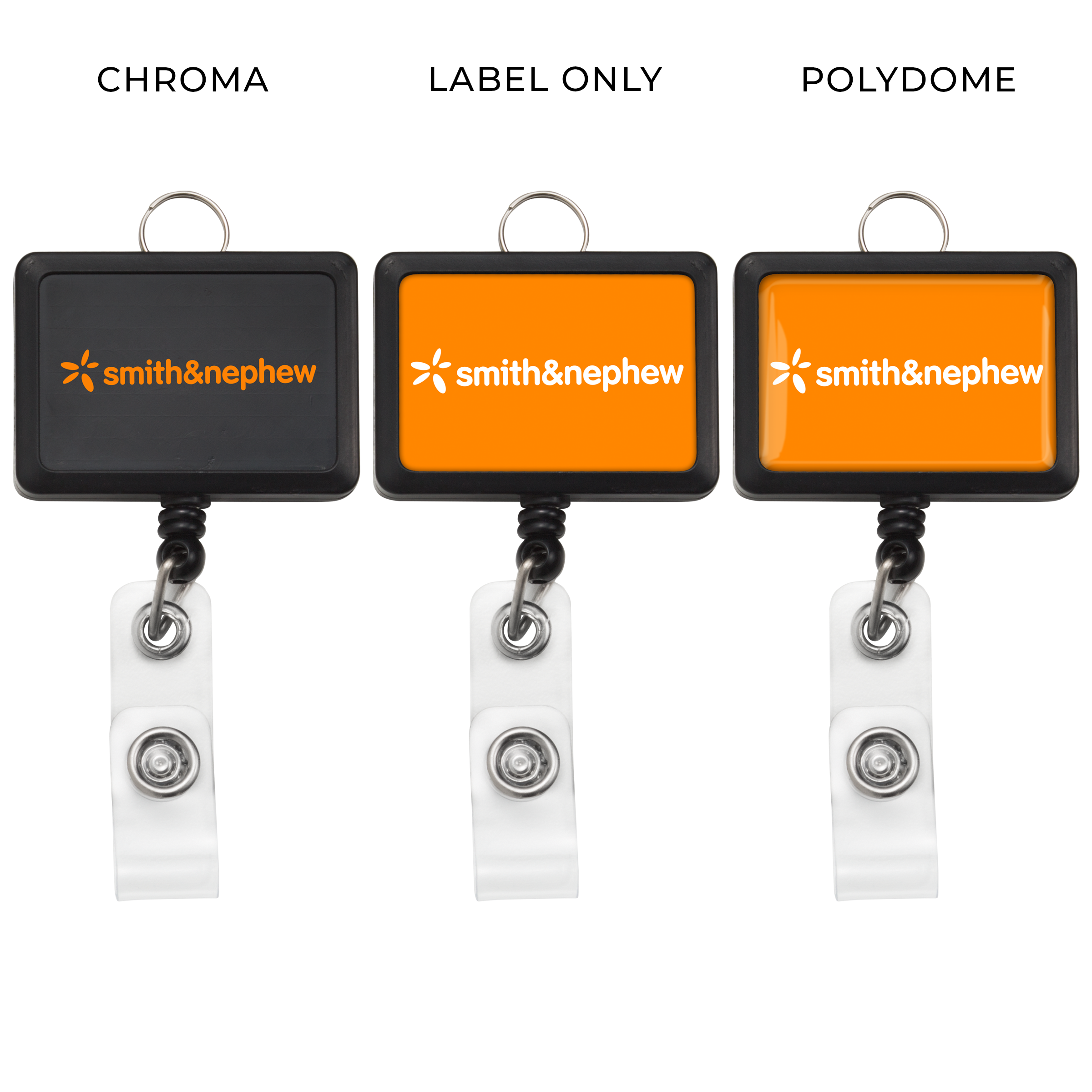 BHR18 | JUMBO Rectangle Badge Reel with Lanyard Attachment