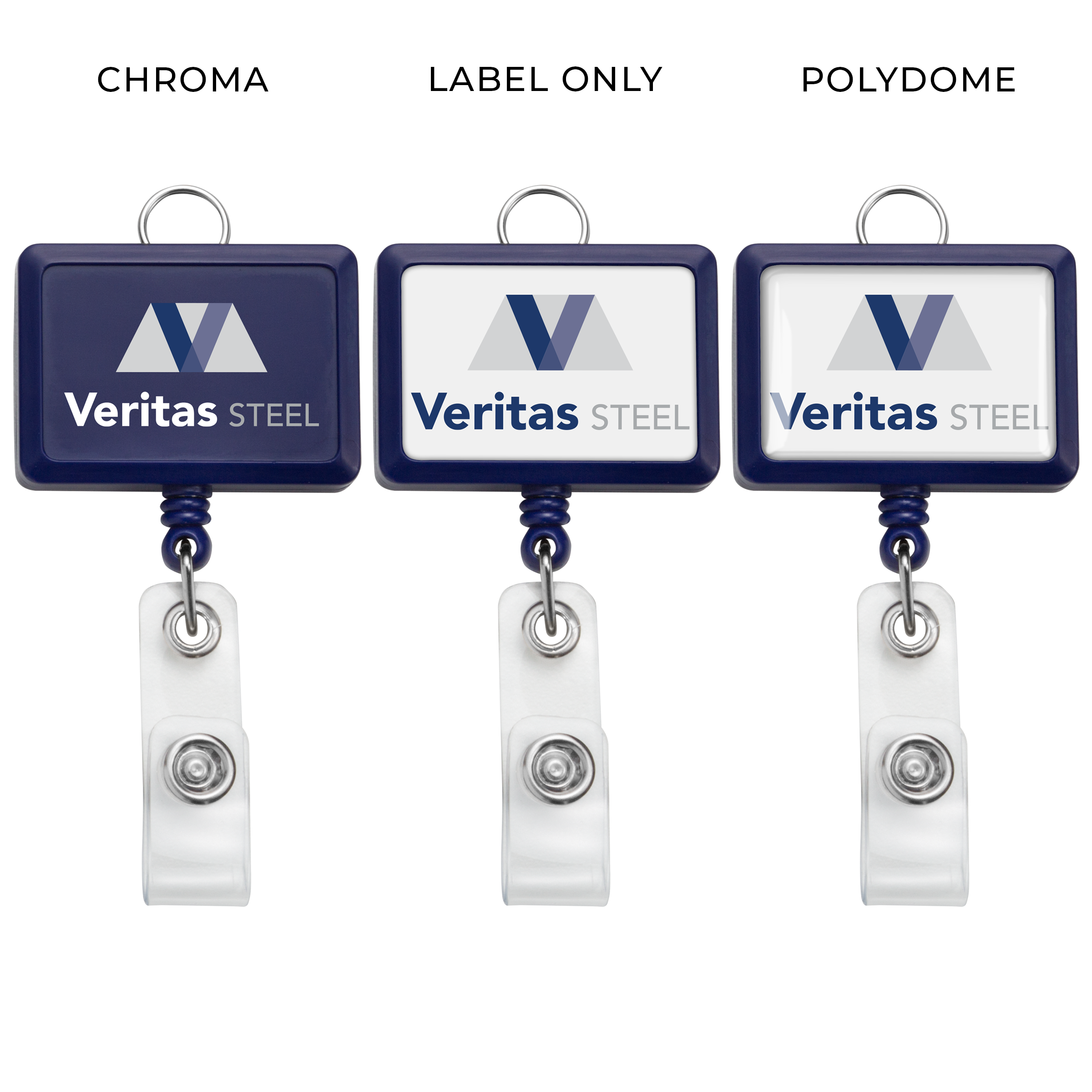 BHR18 | JUMBO Rectangle Badge Reel with Lanyard Attachment