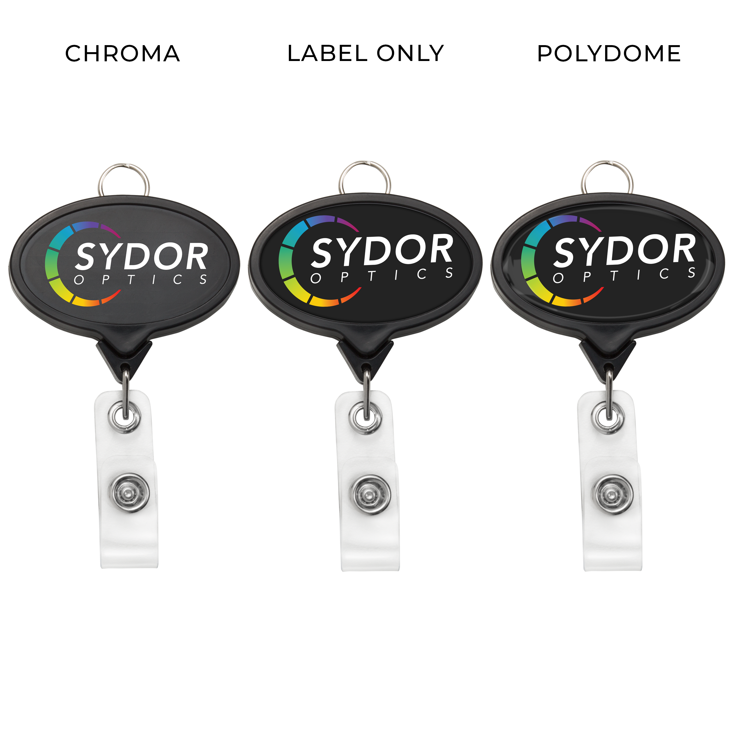 BHR66 | JUMBO Oval Badge Reel with Lanyard Attachment