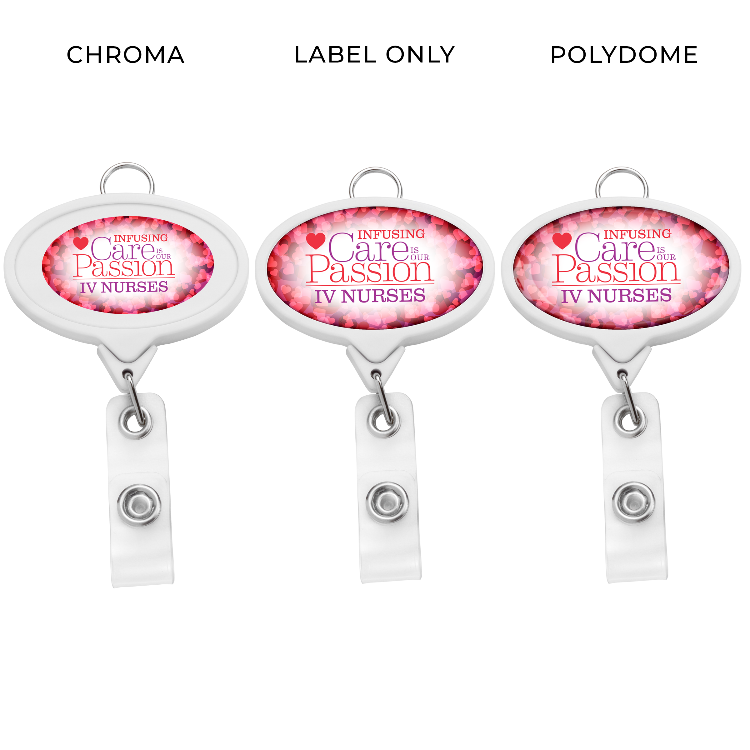 BHR66 | JUMBO Oval Badge Reel with Lanyard Attachment