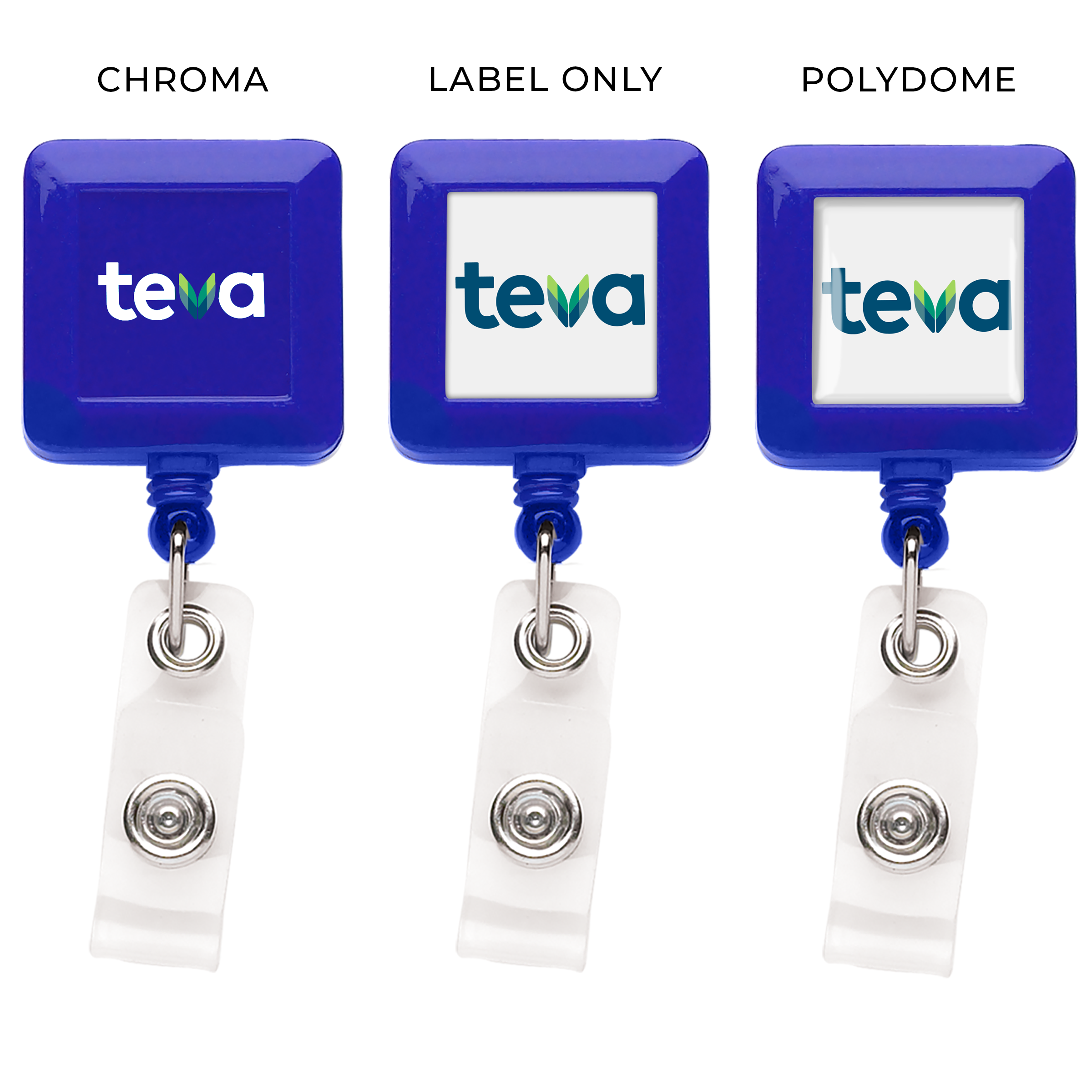 OVERSTOCK:: BHS7BL | GOOD Square Badge Reel