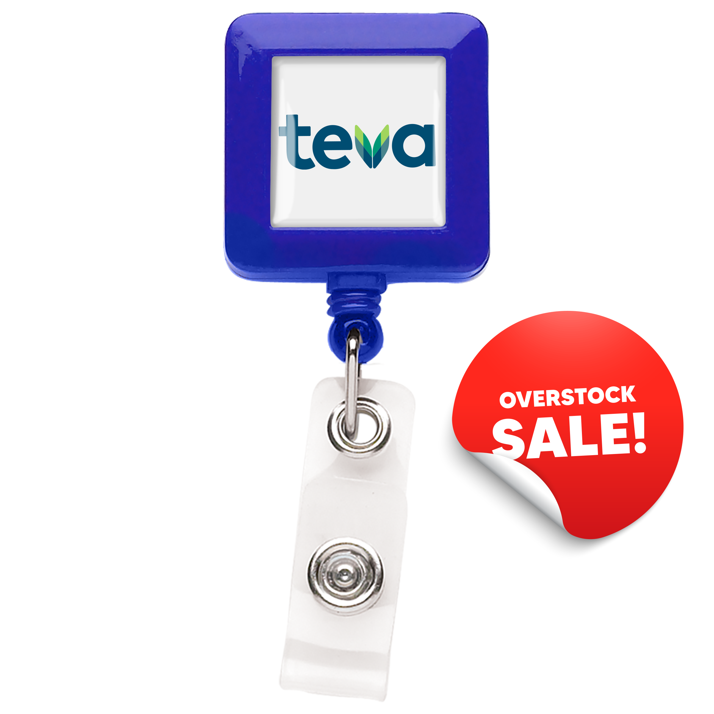 OVERSTOCK:: BHS7BL | GOOD Square Badge Reel