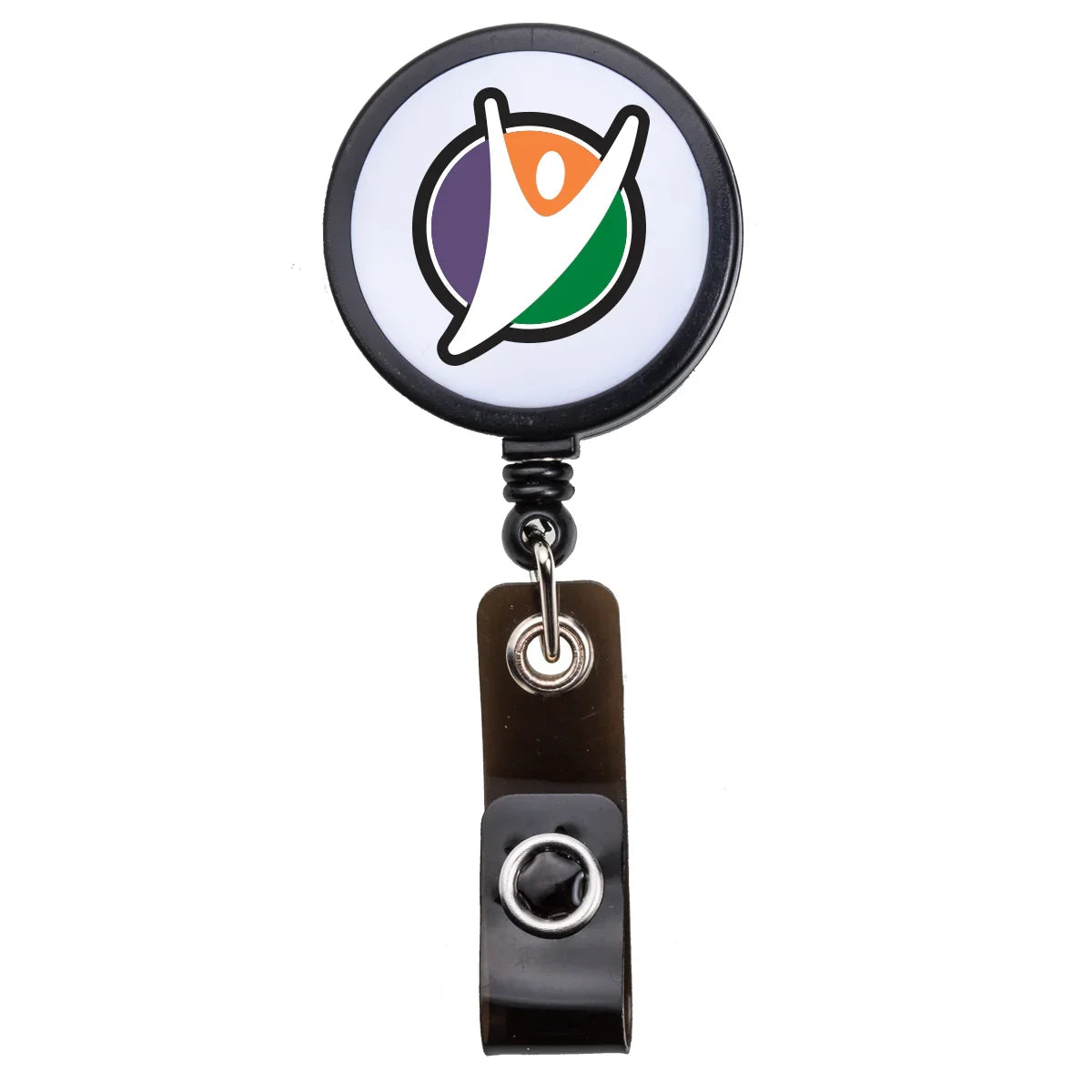 BHW44 | White Face Badge Reel