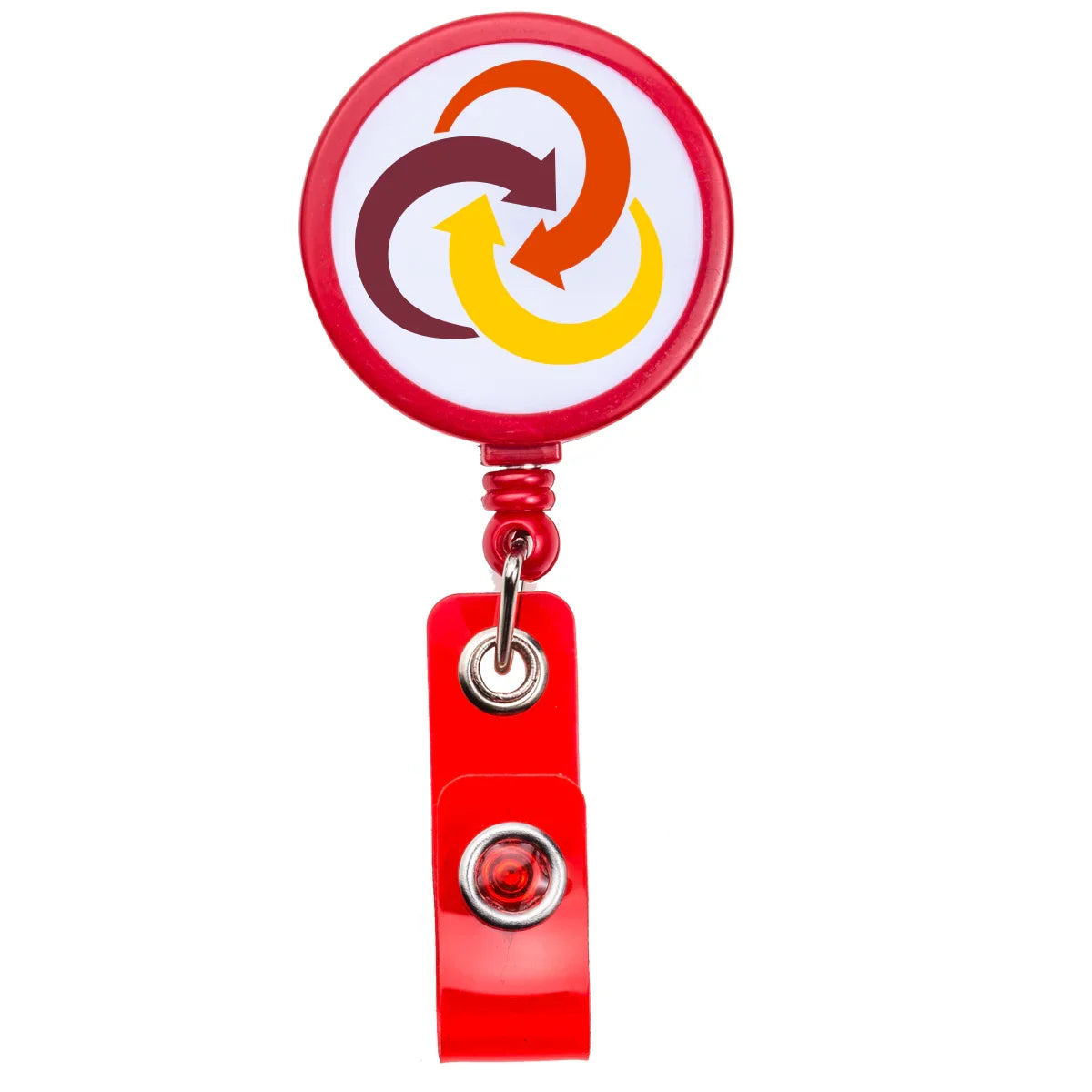 BHW44 | White Face Badge Reel