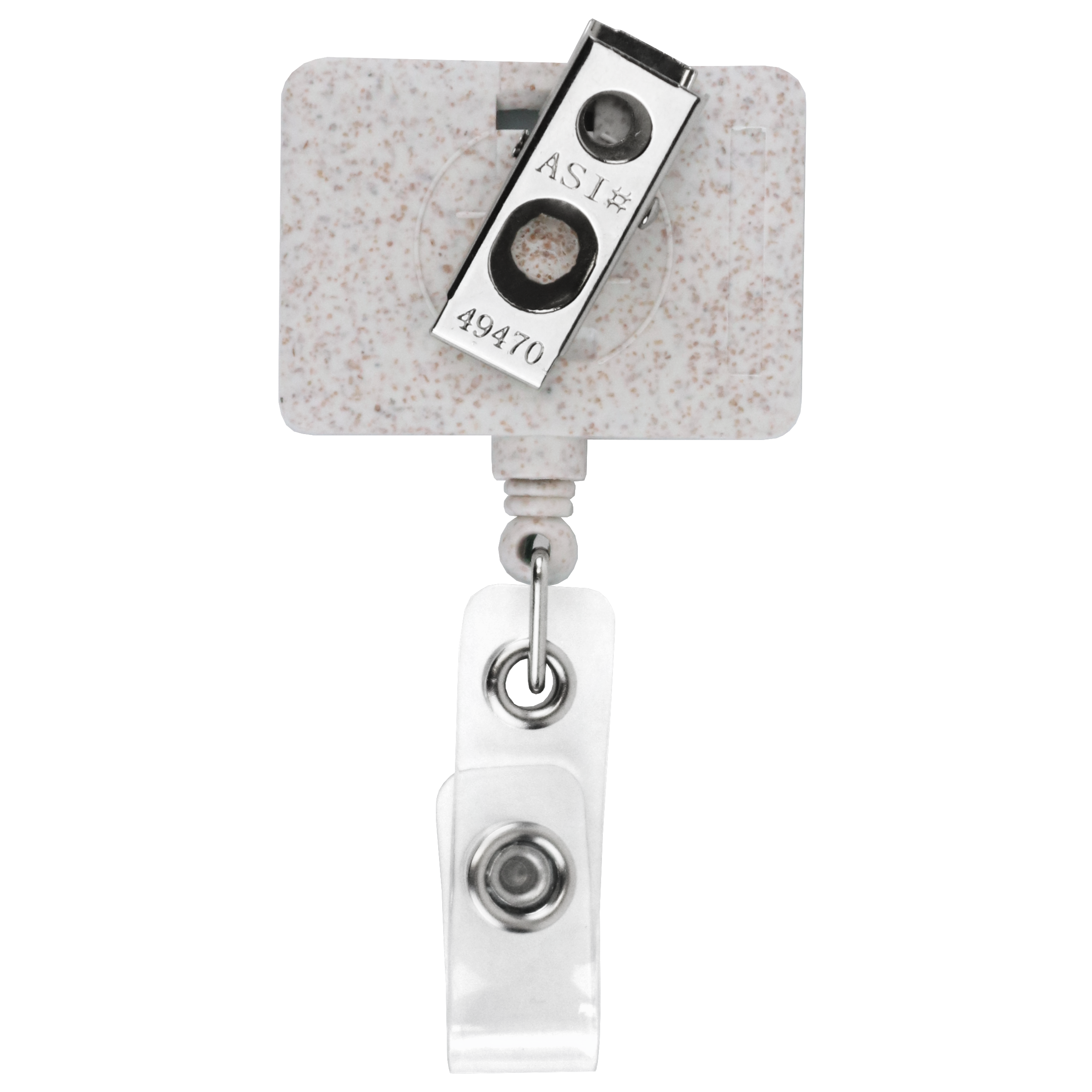 BHWS18 | JUMBO Wheat Straw Rectangle Badge Reel