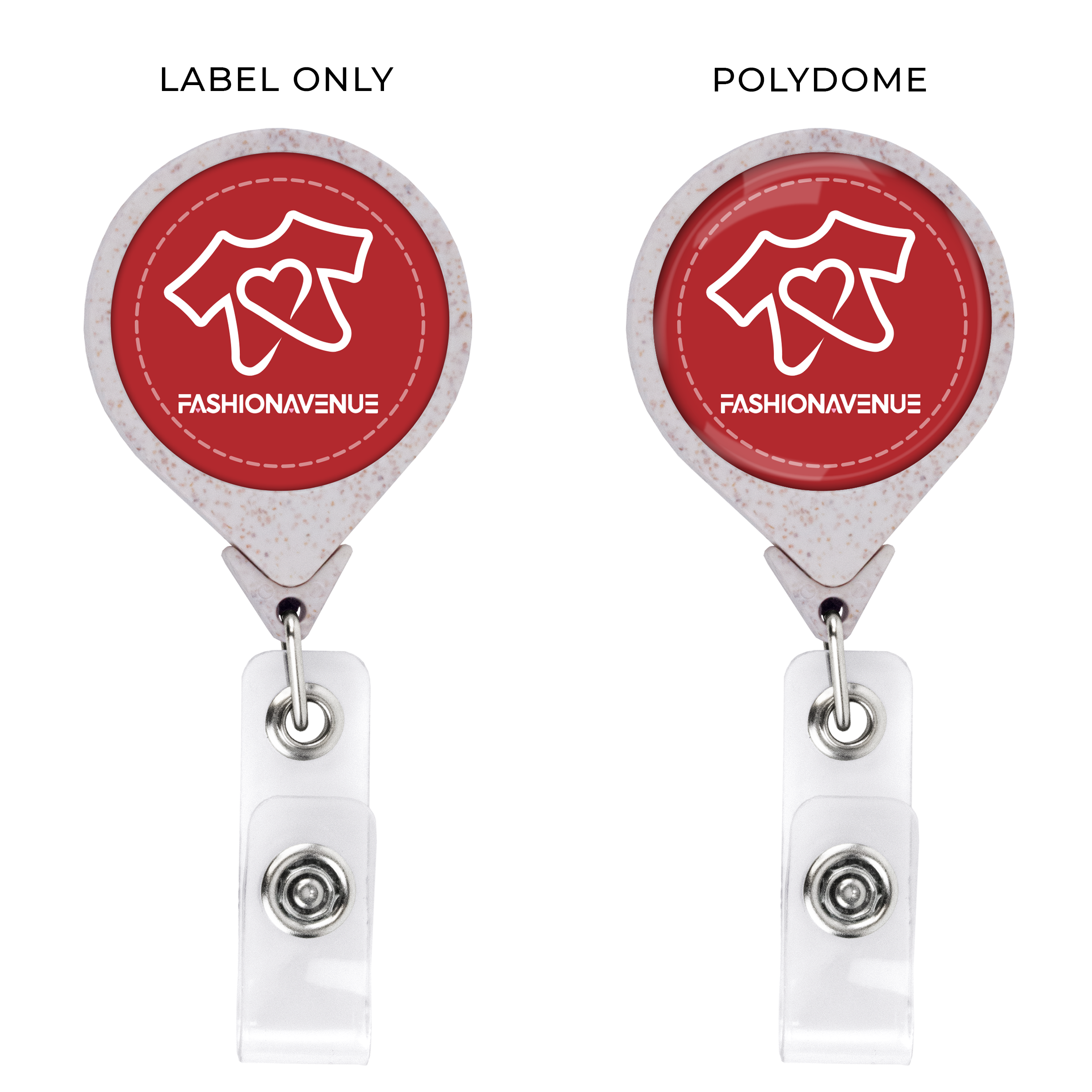 BHWS44 | JUMBO Wheat Straw Round Badge Reel