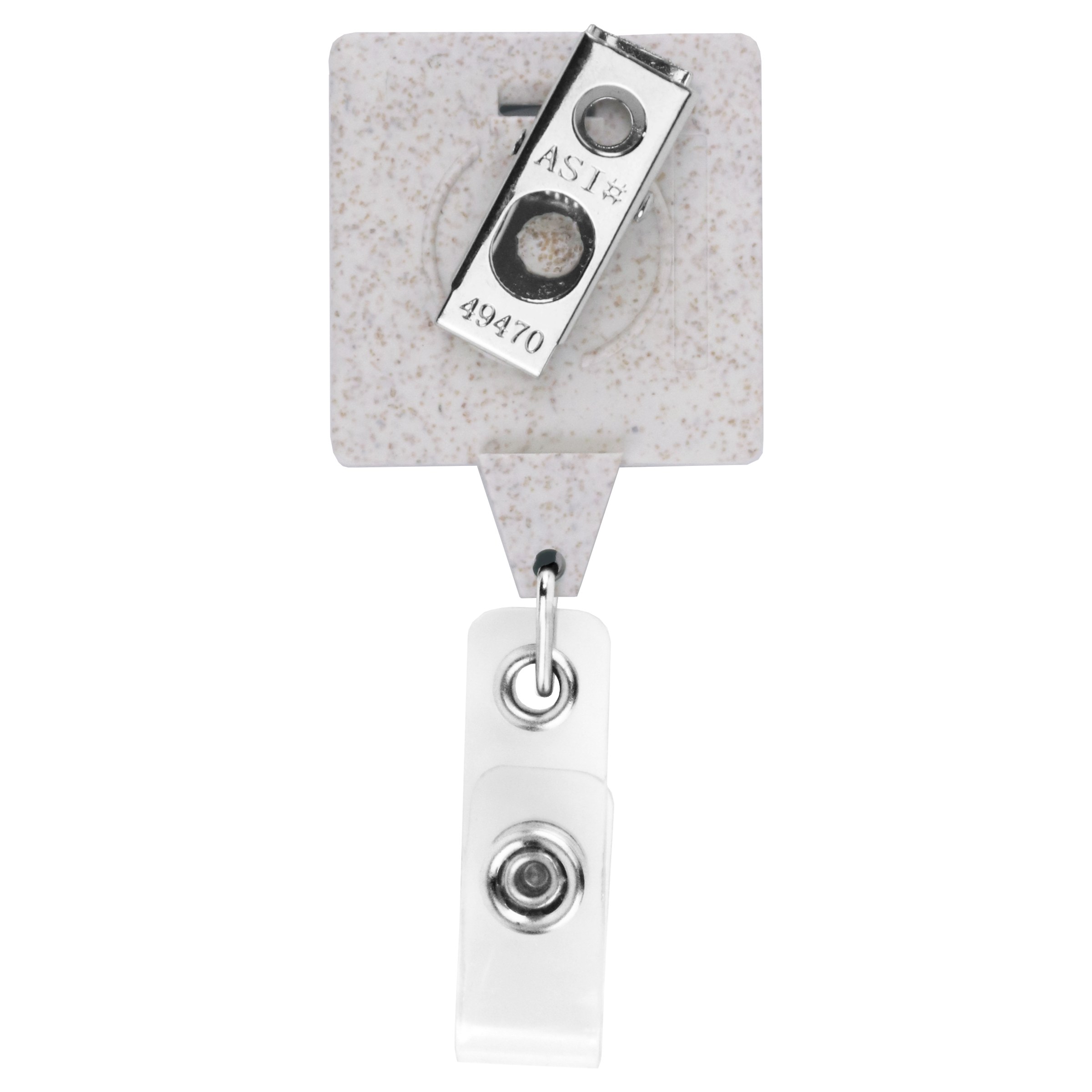 BHWS55 | JUMBO Wheat Straw Square Badge Reel