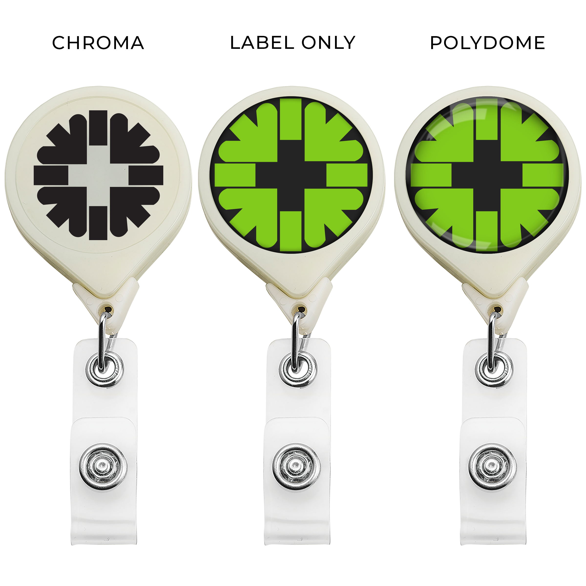 BHX44 | JUMBO Glow-in-the-Dark Round Badge Reel