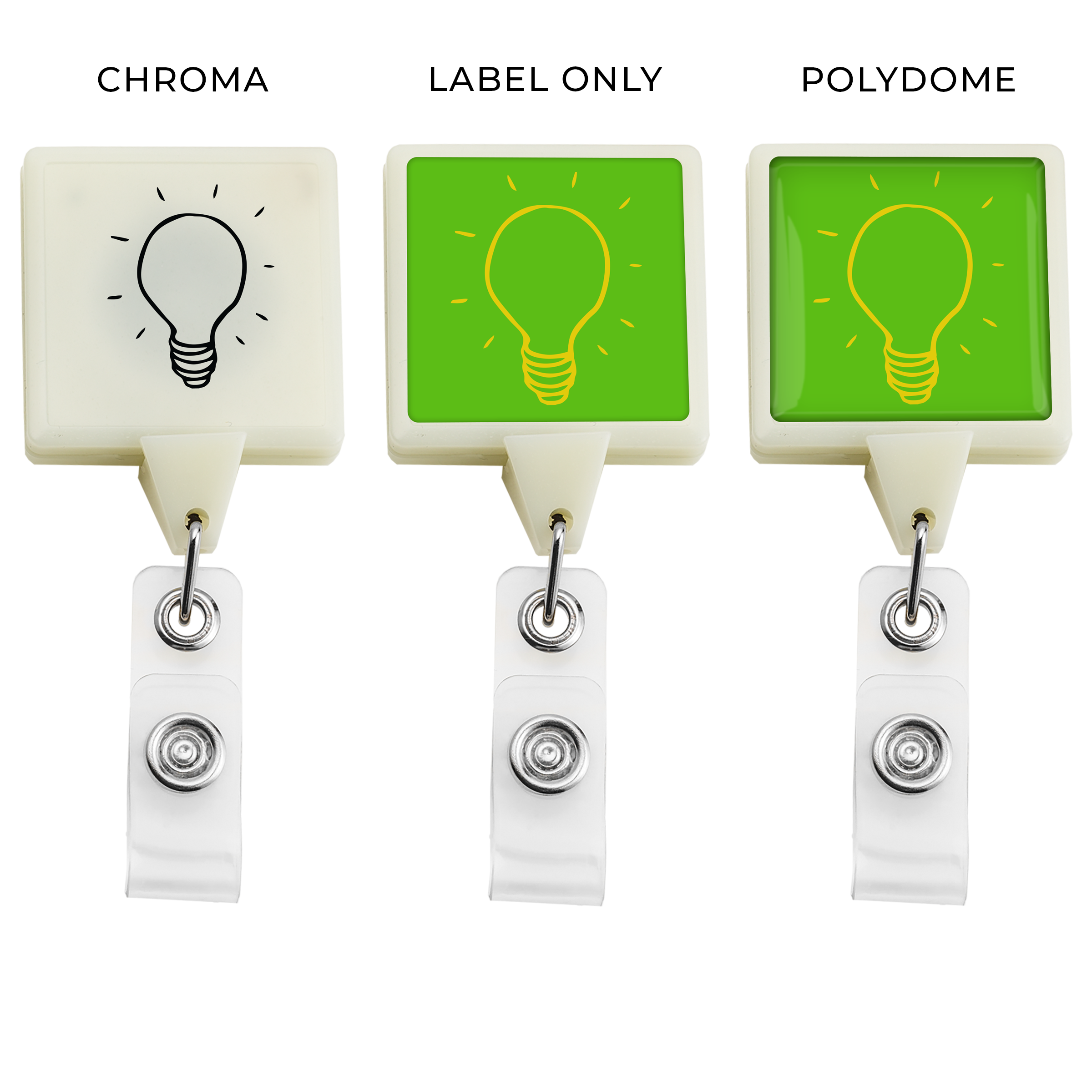 BHX55 | JUMBO Glow-in-the-Dark Square Badge Reel