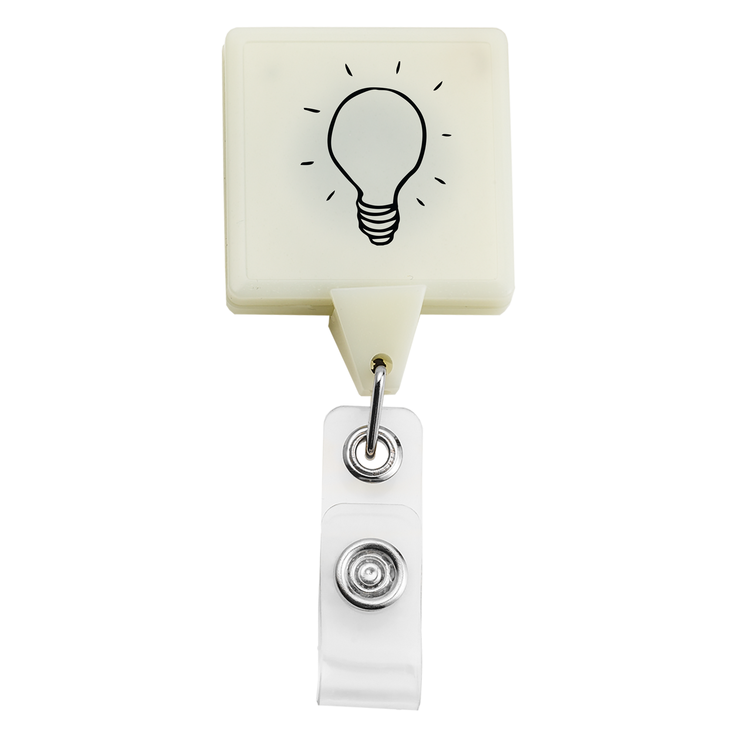 BHX55 | JUMBO Glow-in-the-Dark Square Badge Reel