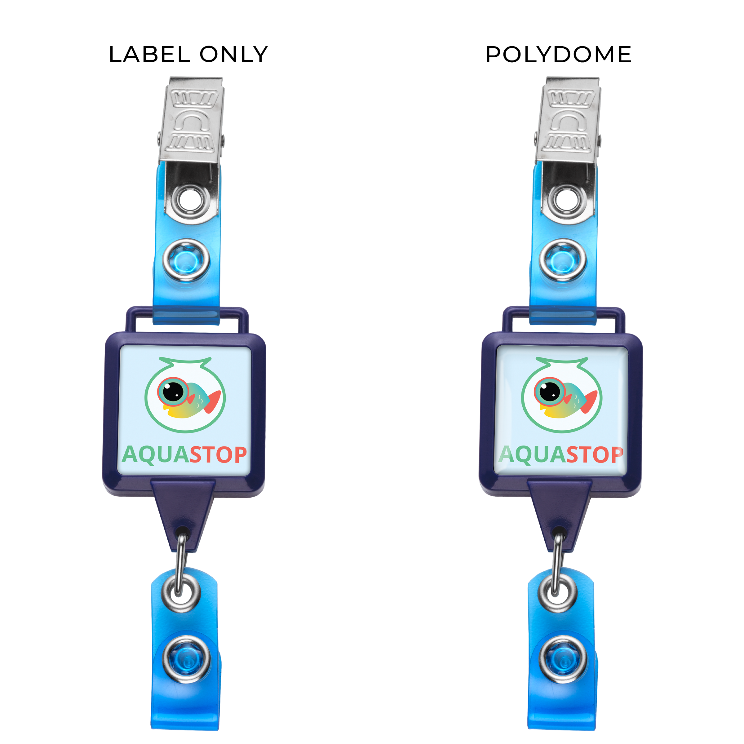 OVERSTOCK:: BHY5BL | Square Hanger Badge Reel