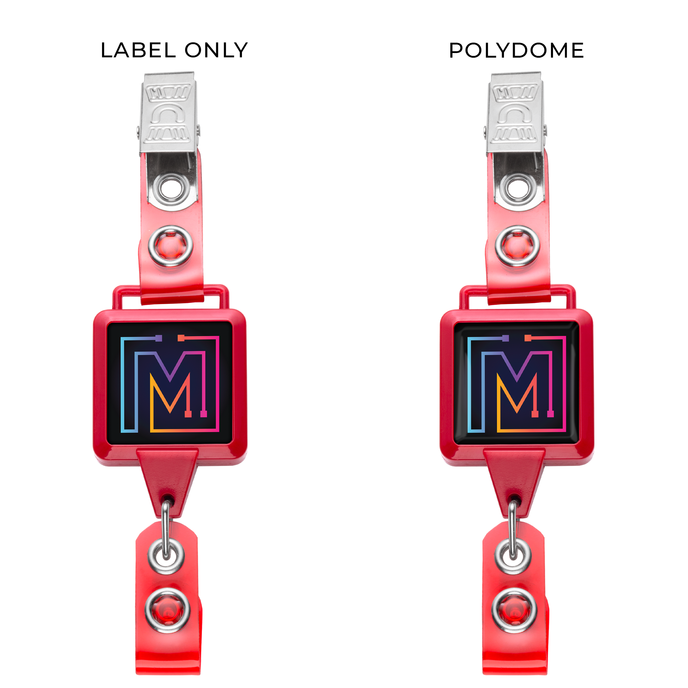 BHY5 | Square Hanger Badge Reel