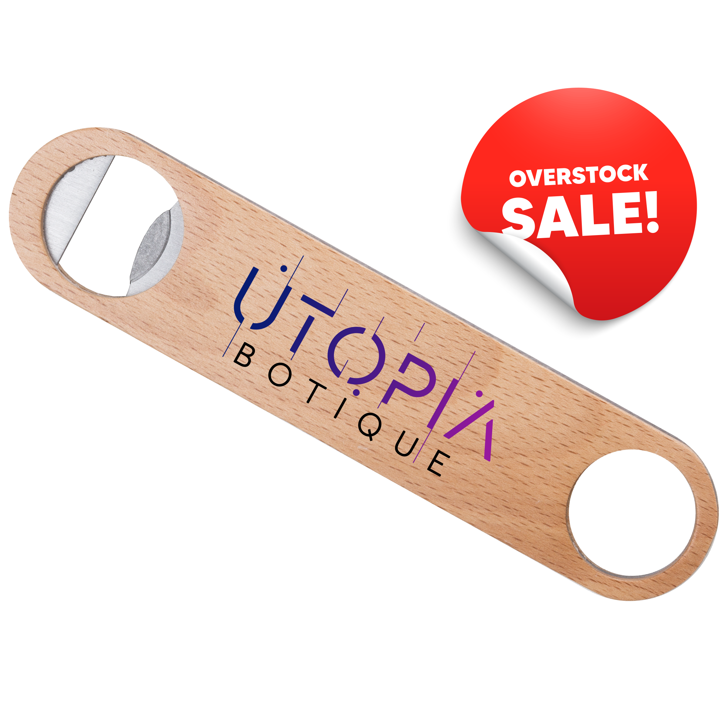 OVERSTOCK:: BTL5 | Big Wood Paddle Bottle Opener
