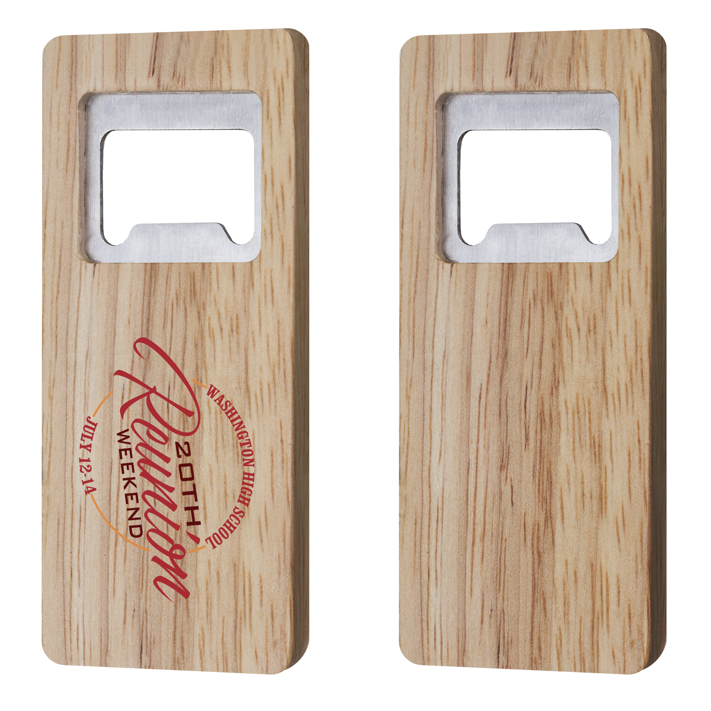 BTL8 | Rectangle Wood Bottle Opener