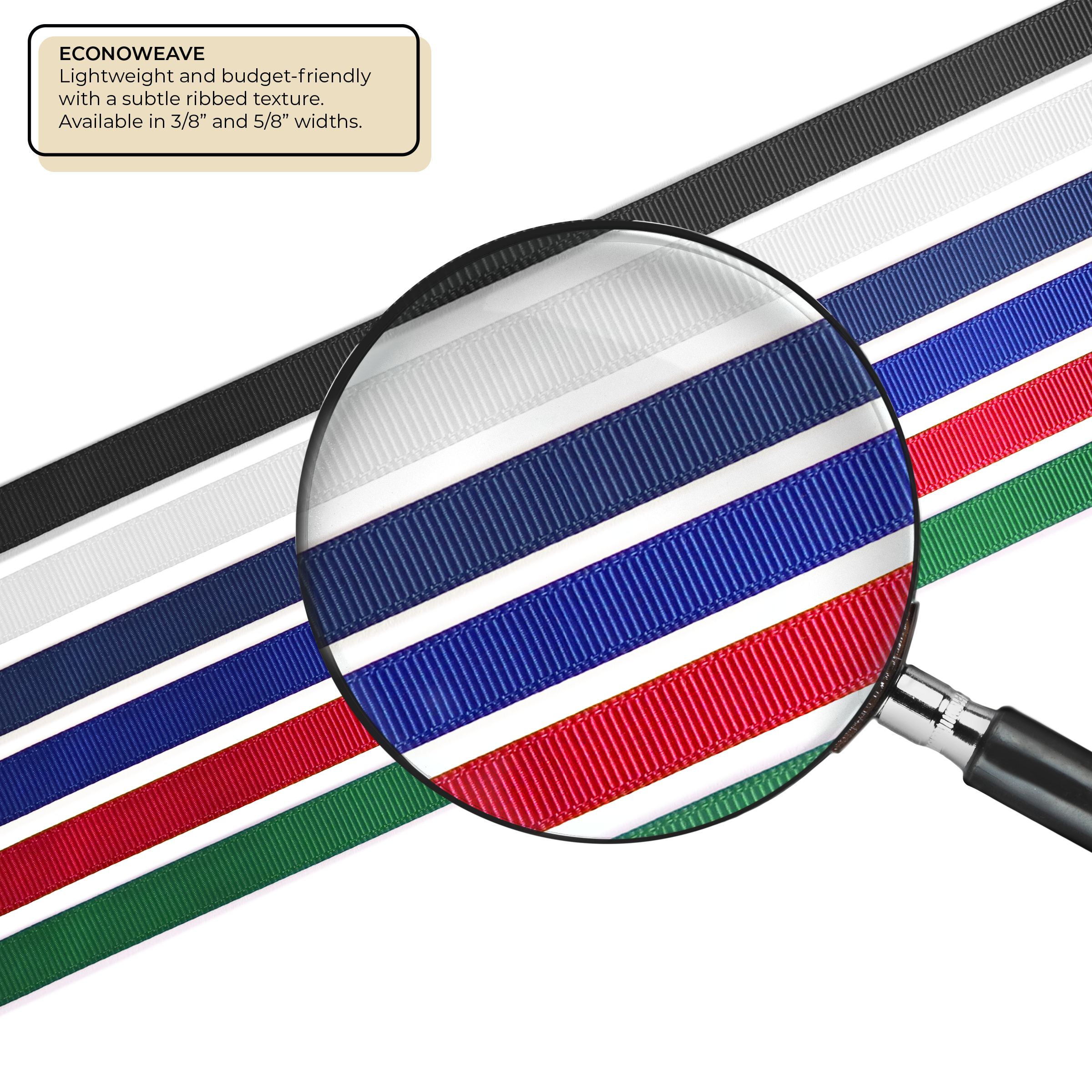 BH0017 | 3/8" EconoWeave Silkscreen Lanyards