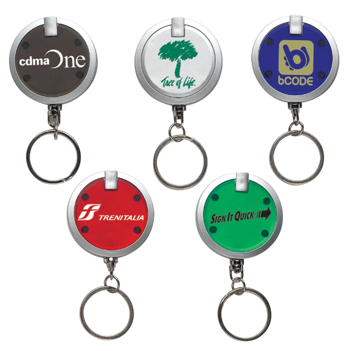 KH55 | Round Light-Up Keyring