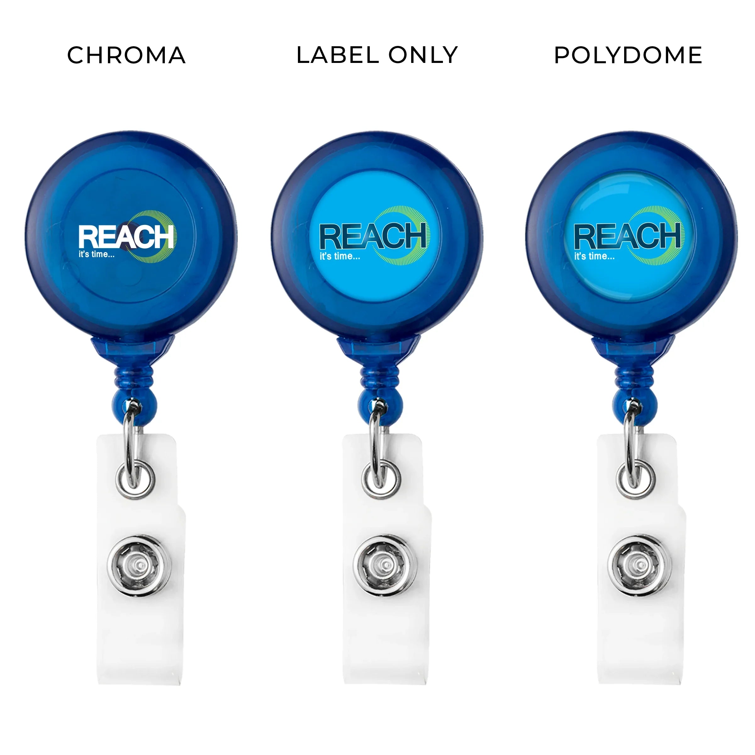 TBH12 | Translucent No-Twist Round Badge Reel