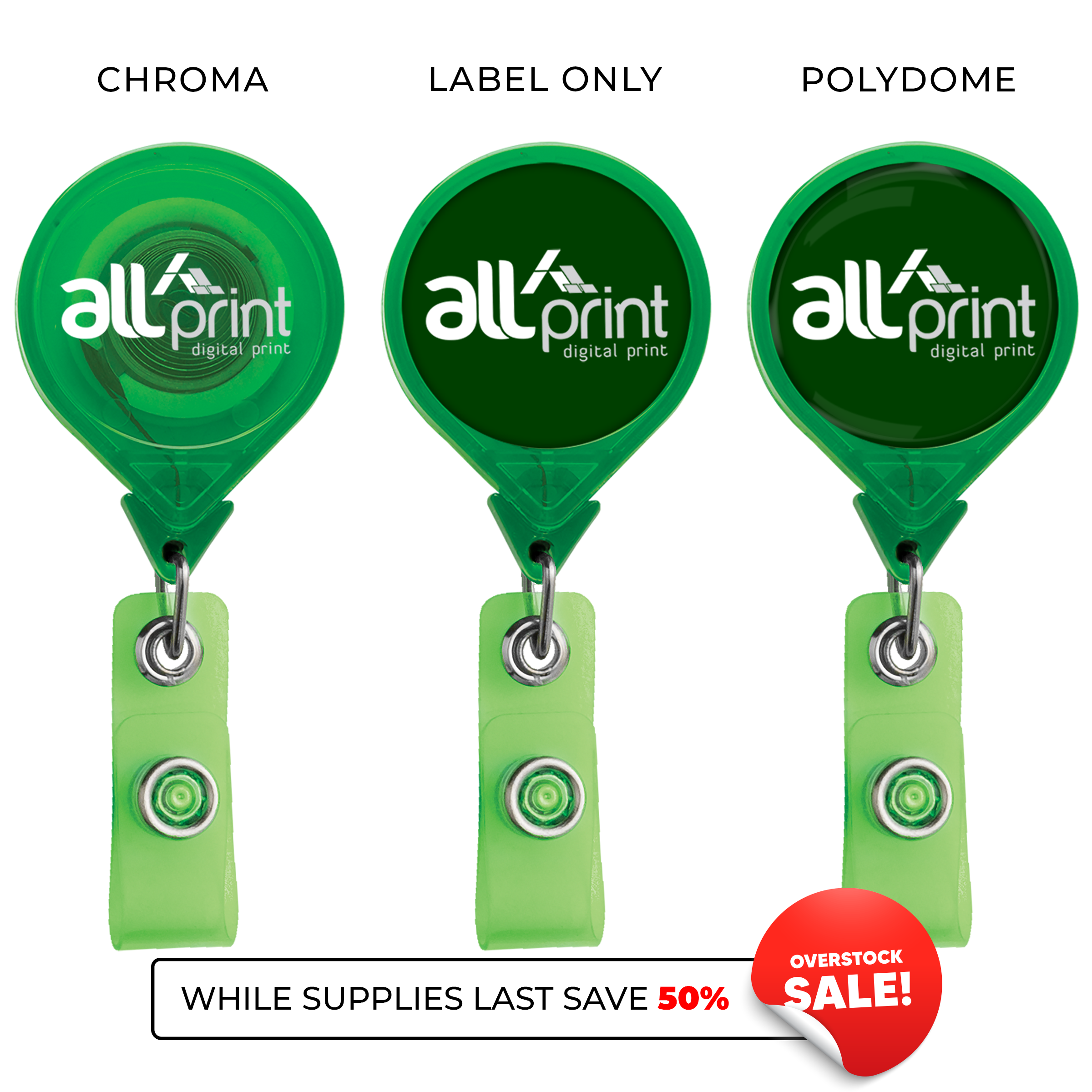 TBH44 | JUMBO Translucent Round Badge Reel