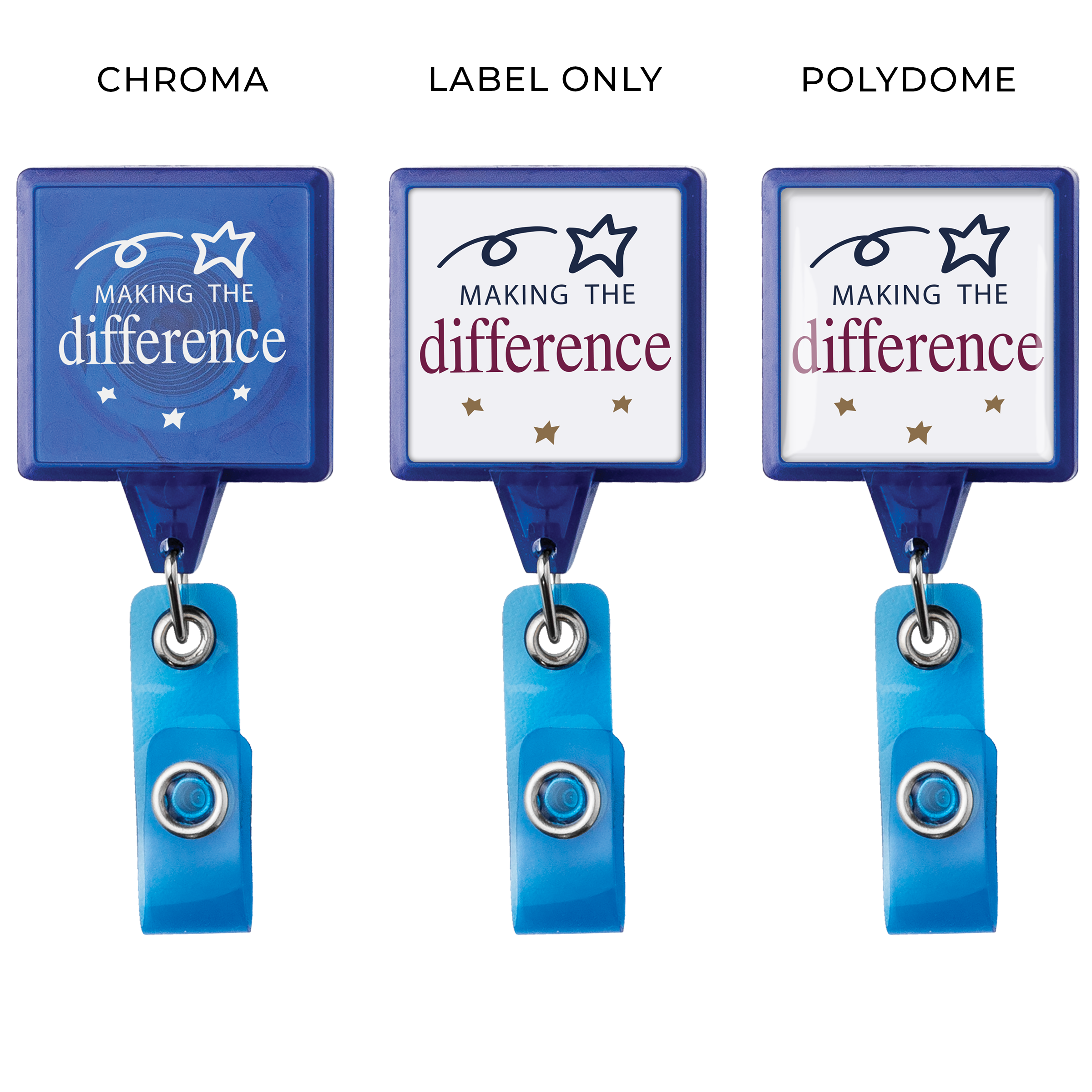 TBH55 | JUMBO Translucent Square Badge Reel