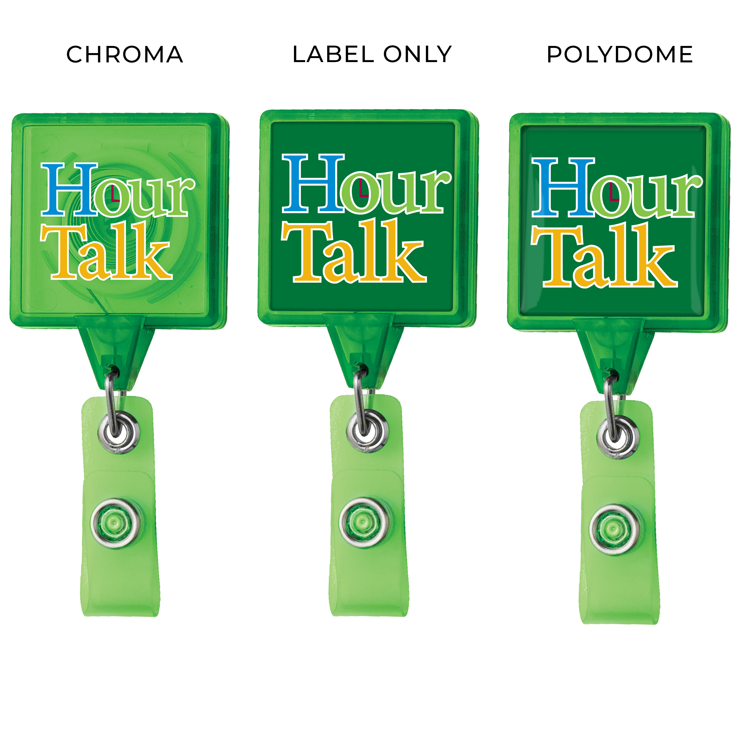 TBH55 | JUMBO Translucent Square Badge Reel